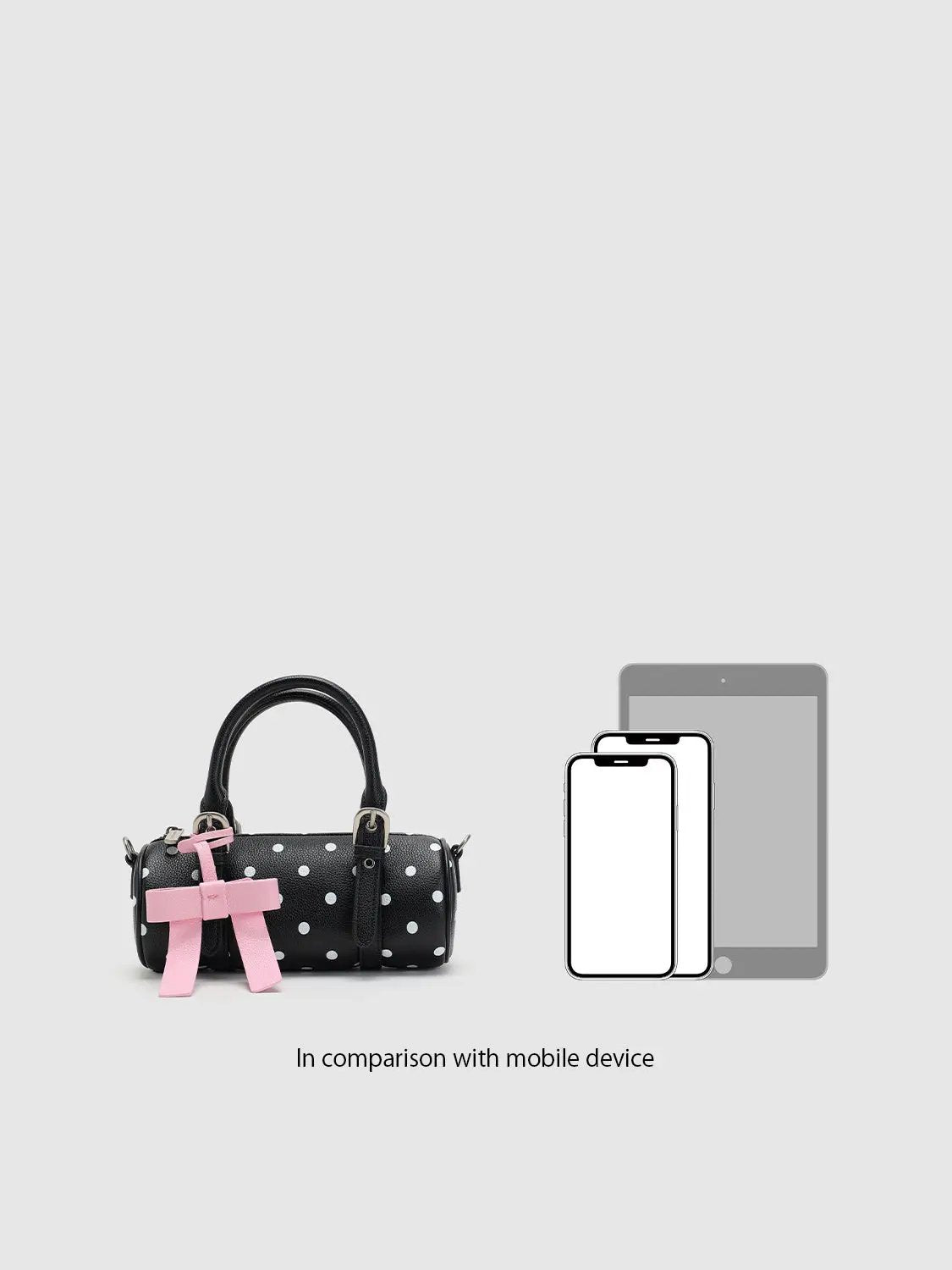 Playful Polka Dot Bow Accent Bag