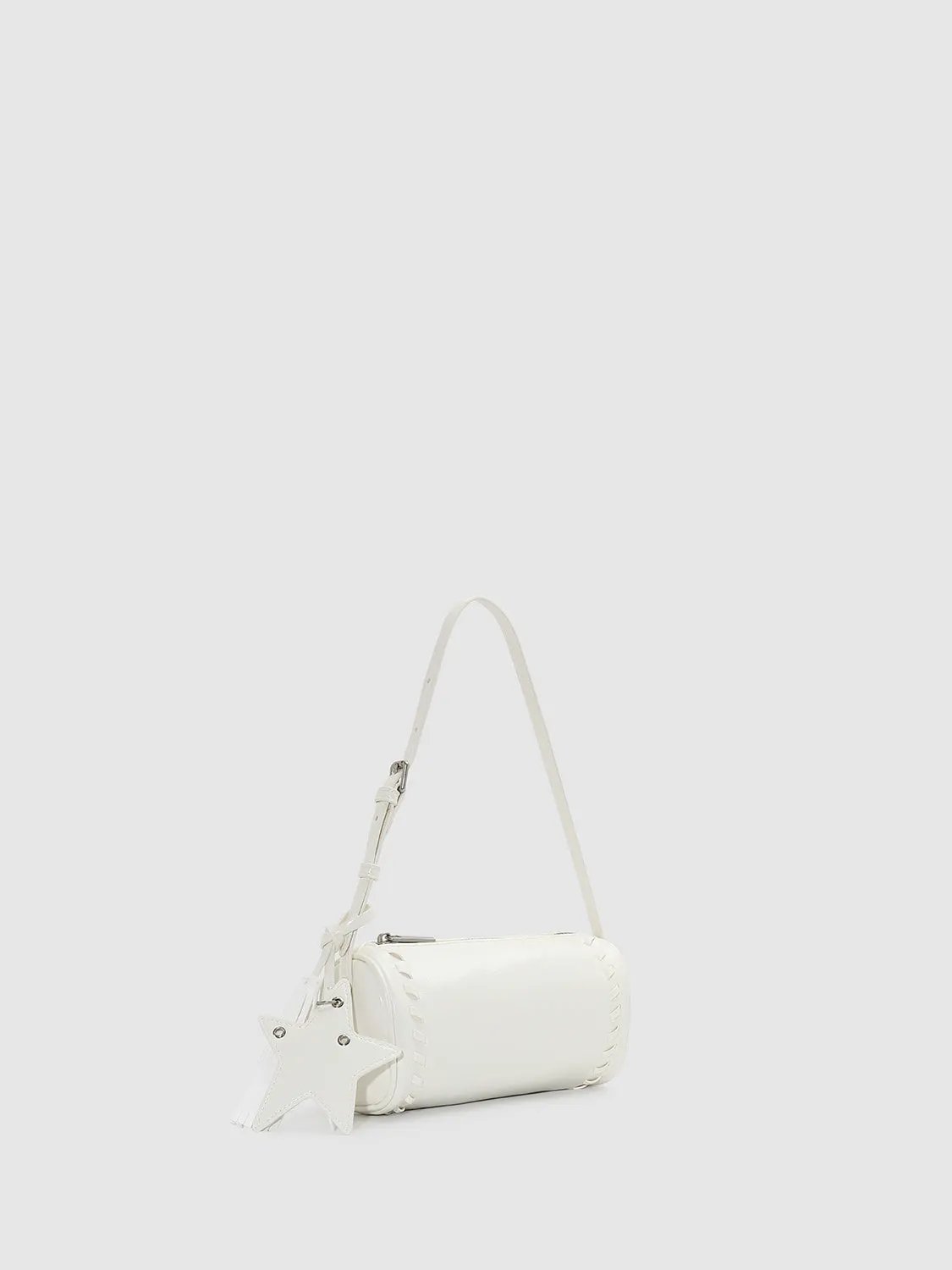 Pastel Yellow Star Tassel Accent Studded Edges Shoulder Bag