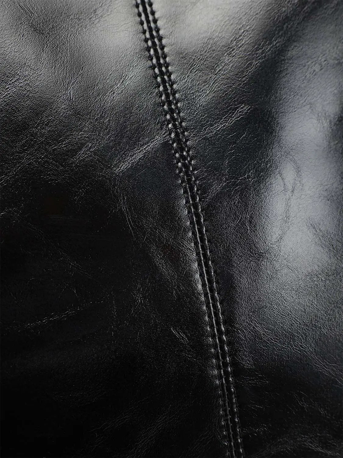 Textured Slouchy Hobo Chain Strap Bag