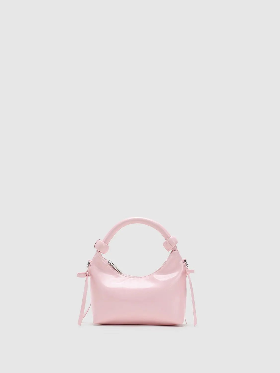 Pastel Pink Mini Top Handle Crossbody Bag