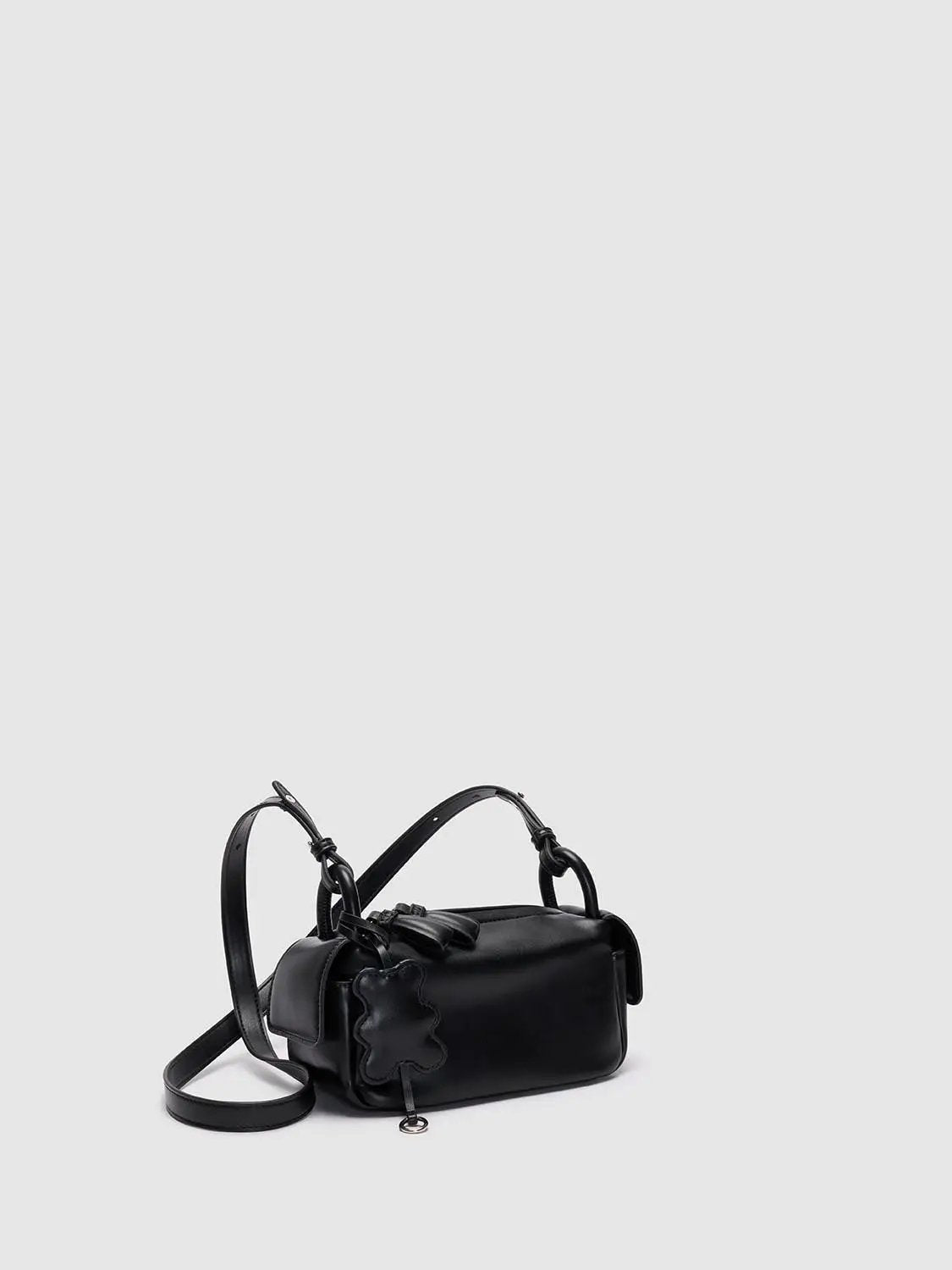 Top Handle Artificial Leather Crossbody Bag