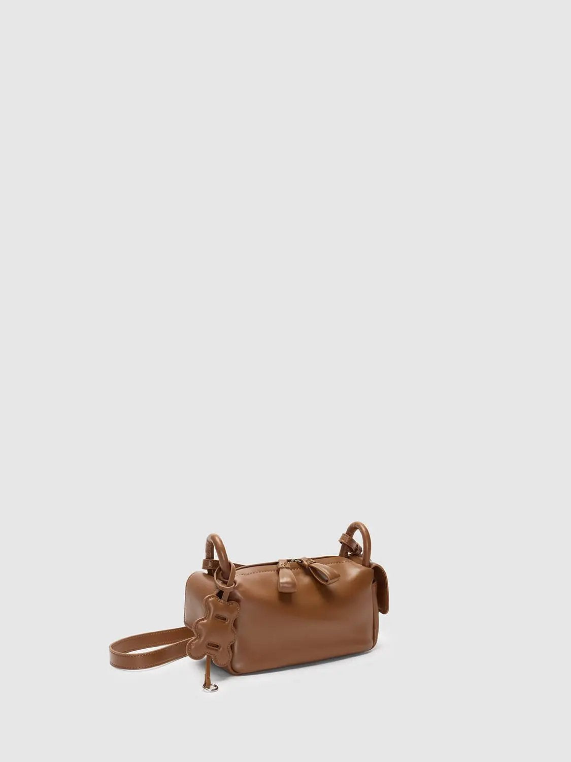Top Handle Artificial Leather Crossbody Bag