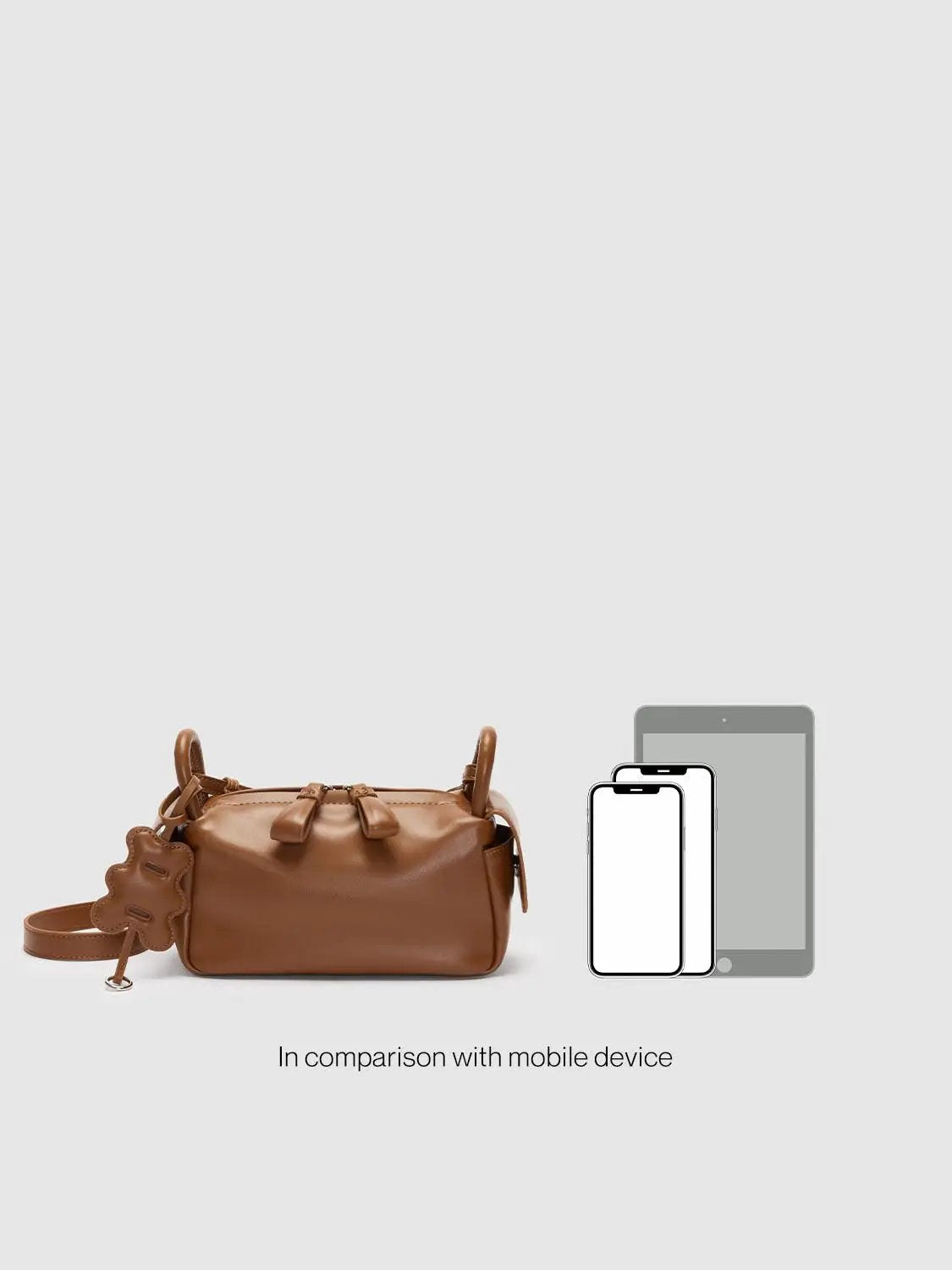 Top Handle Artificial Leather Crossbody Bag