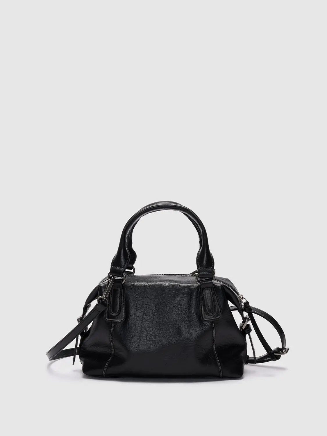 Top Handle Crossbody Front Zipper Bag