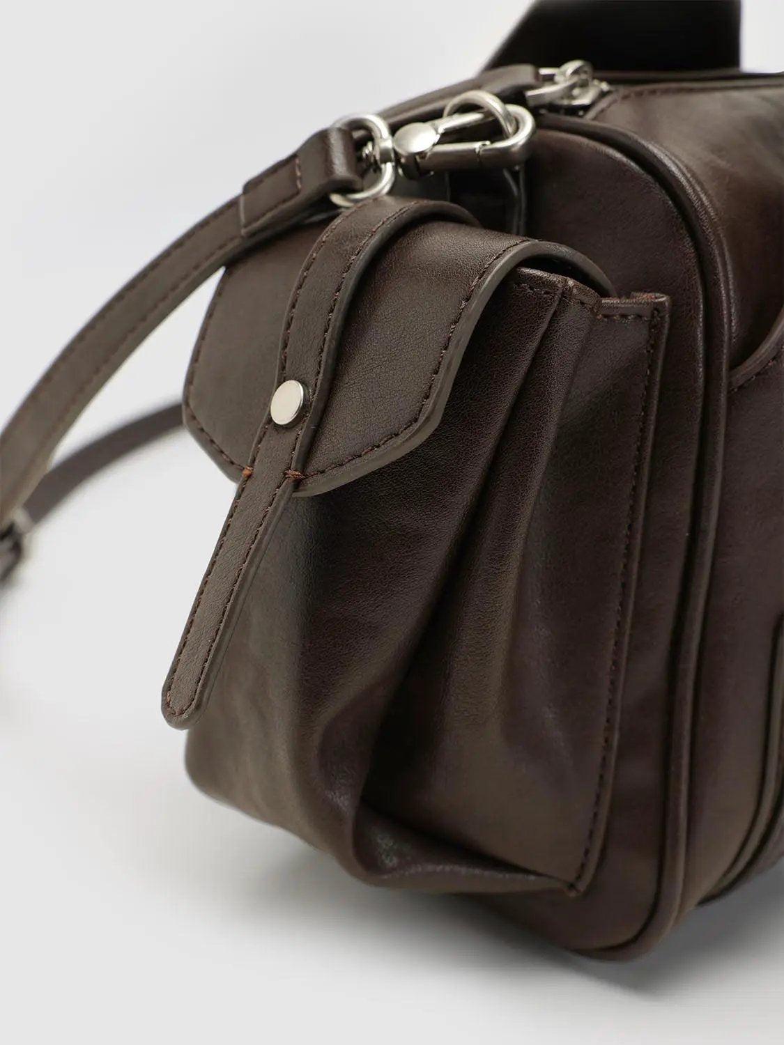 Studded Tassel Shoulder And Crossbody Handbag