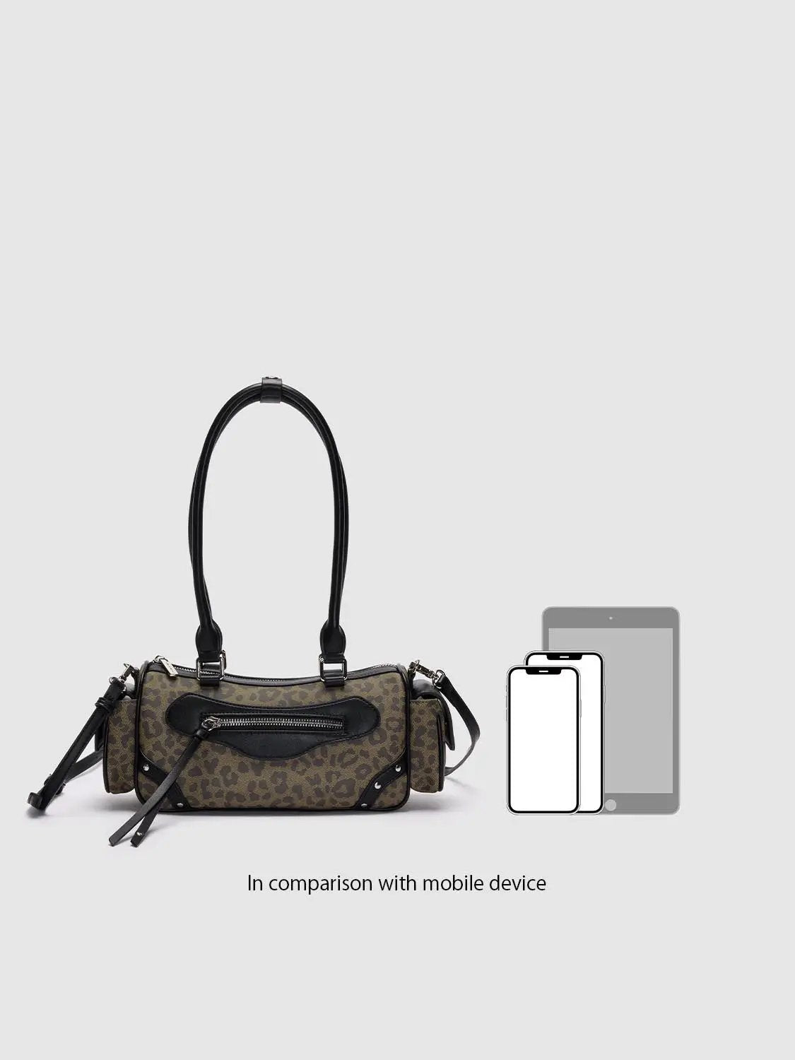 Leopard print Print Shoulder Bag With Crossbody Strap