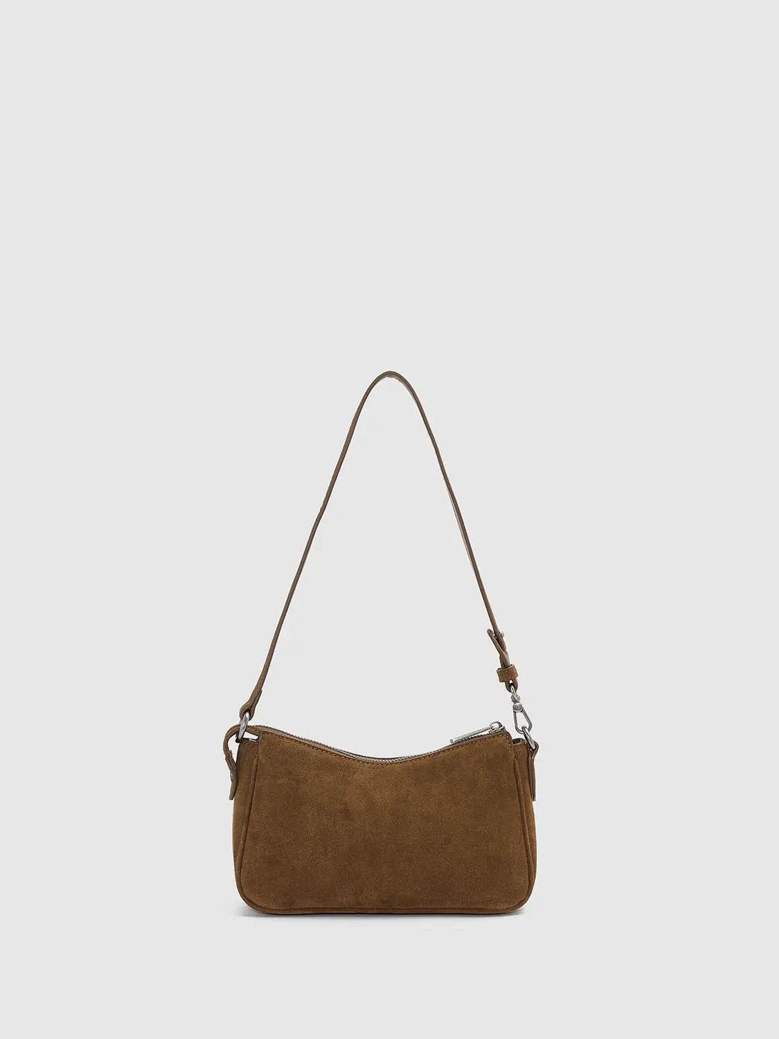 Bow Zipper Long Strap Shoulder Bag