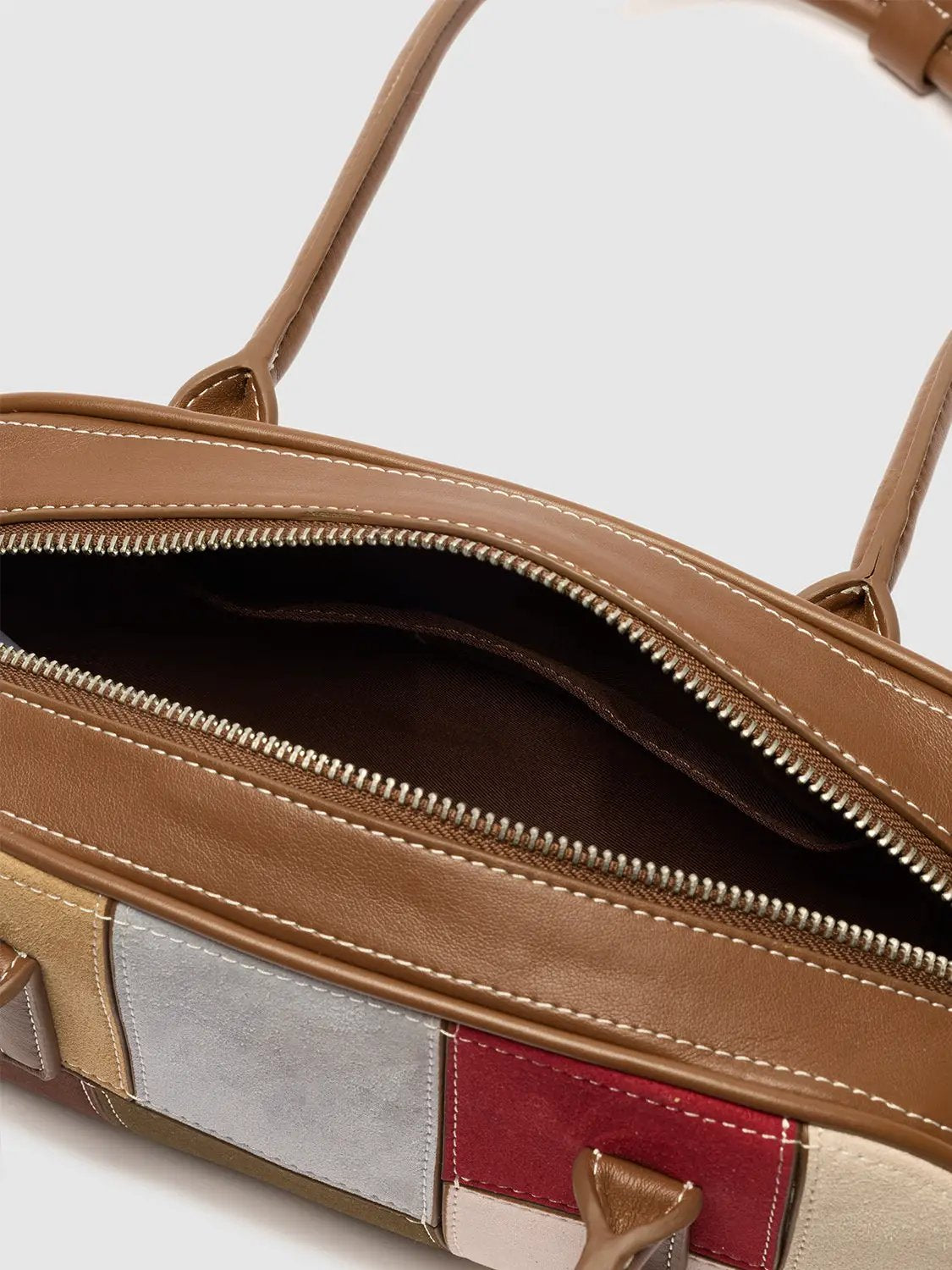Patchwork Artificial Leather Shoulder Bag With Coin Purse