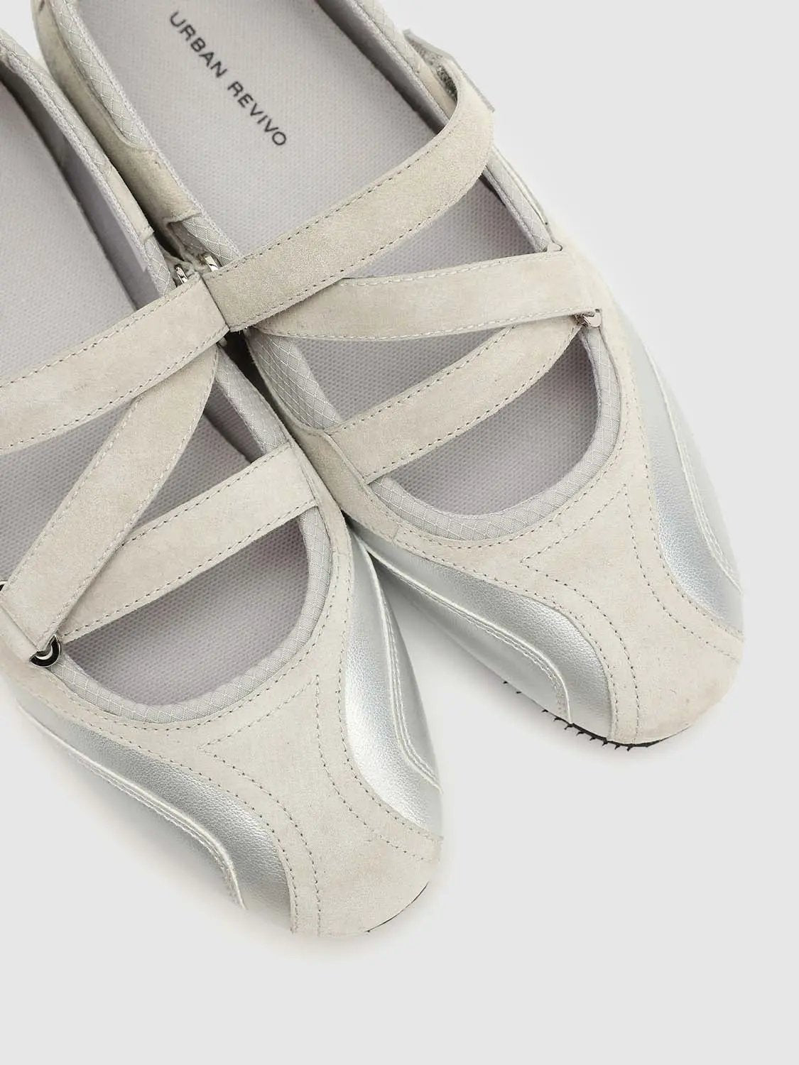 Two-Strap Strap-Detail Open-Toe Textured Sandal Pumps