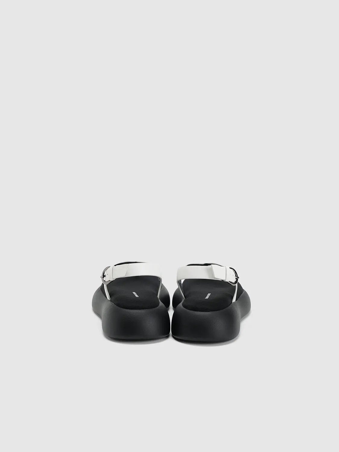 Two Tone Thong Buckle Strap Platform Casual Sandals