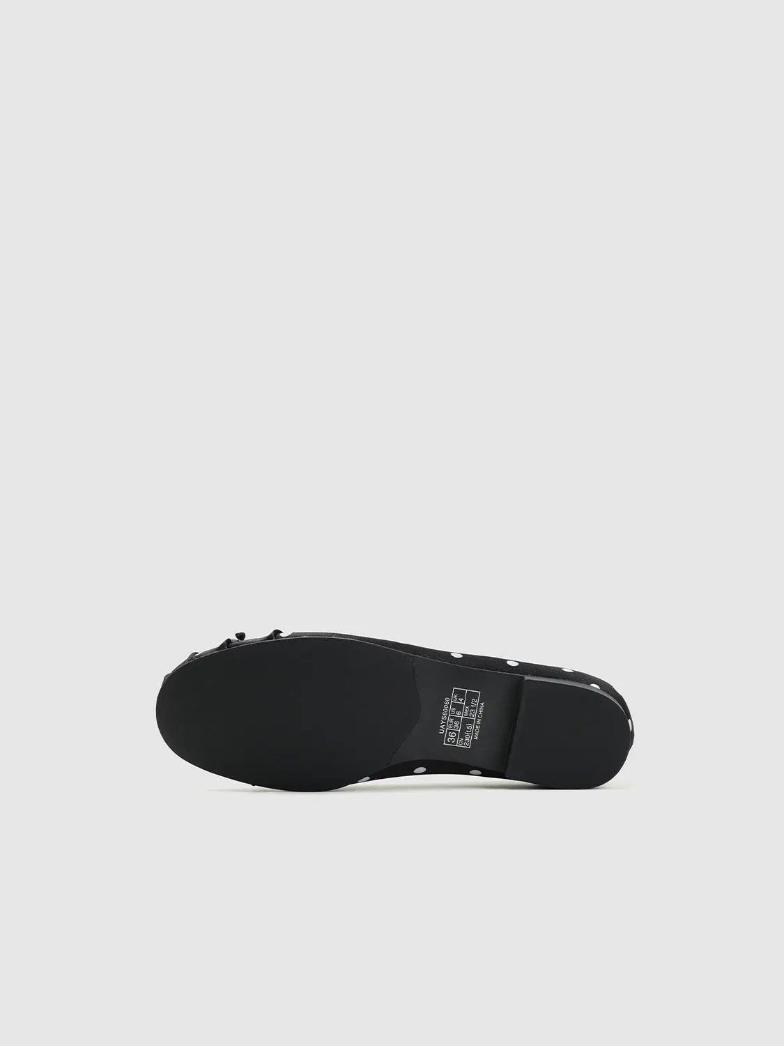 Polka Dot Bow Front Hand Stitched Ballet Flats