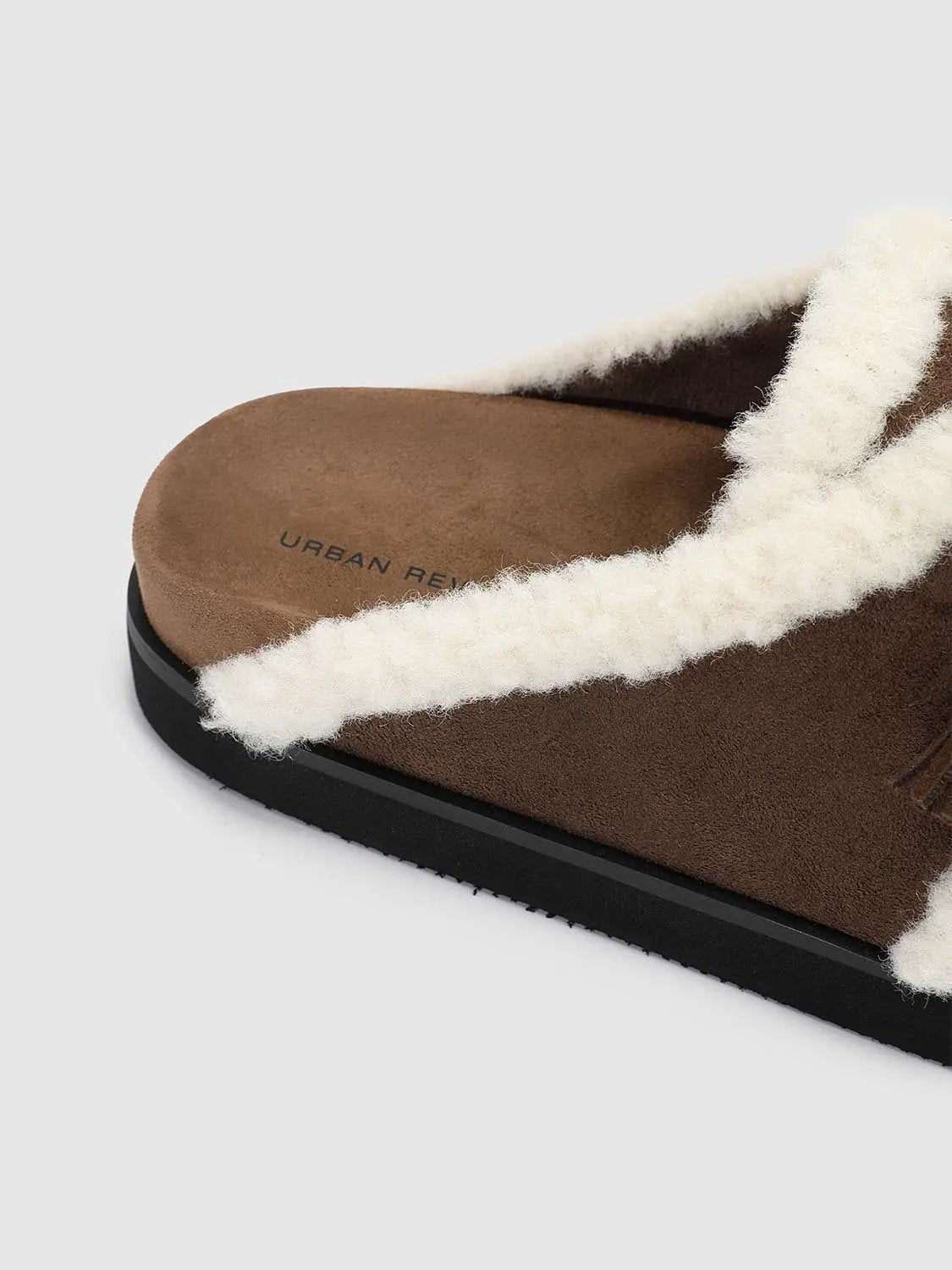 Fur Trimmed Tassel Moccasin Slippers