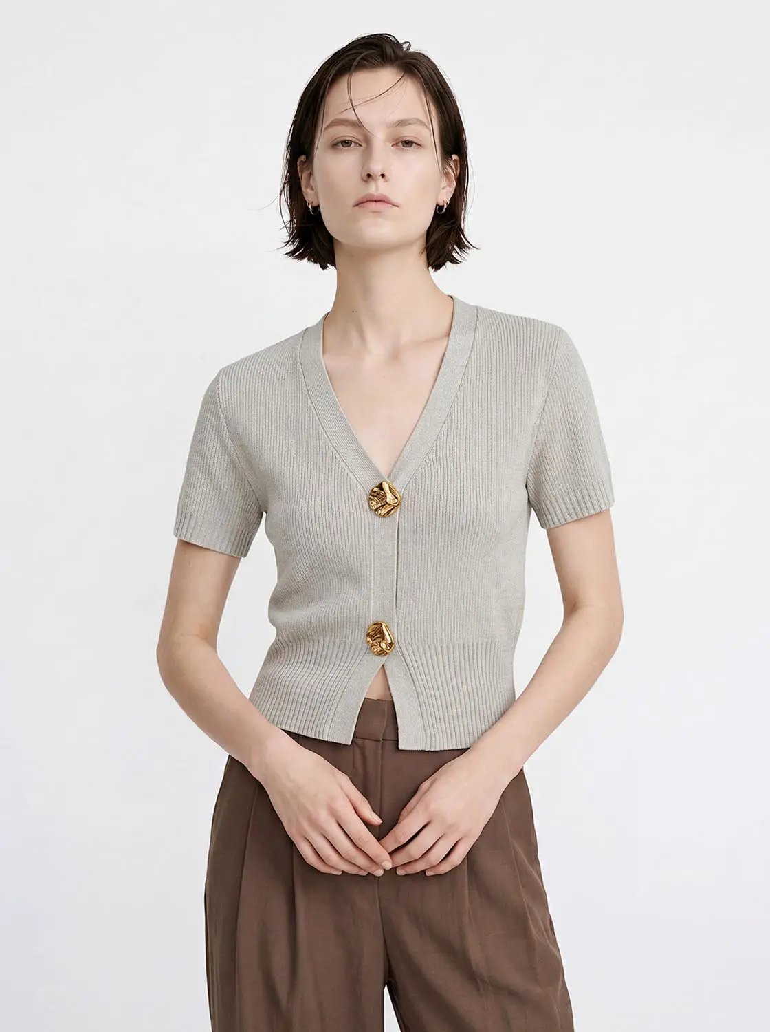 Short Sleeve Knitted Cardigans
