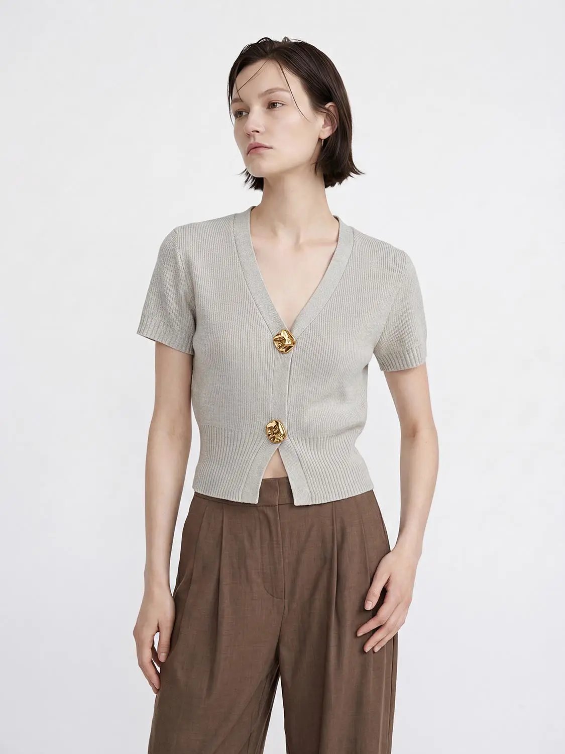 Short Sleeve Knitted Cardigans