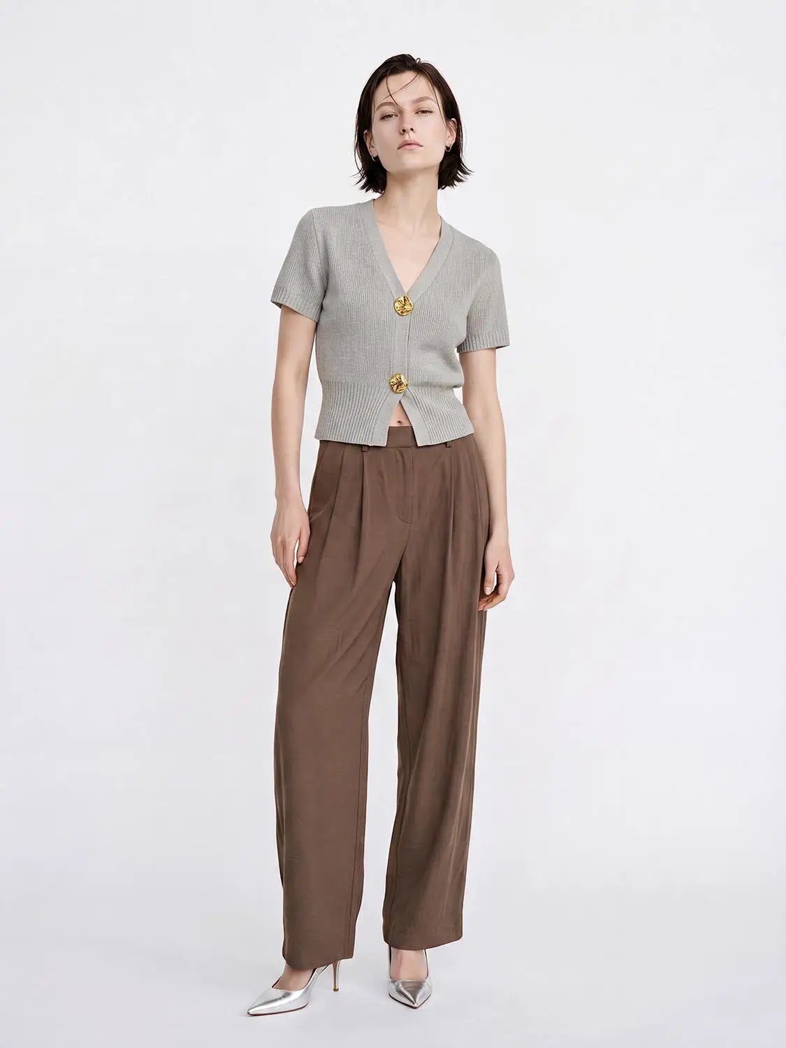 Short Sleeve Knitted Cardigans