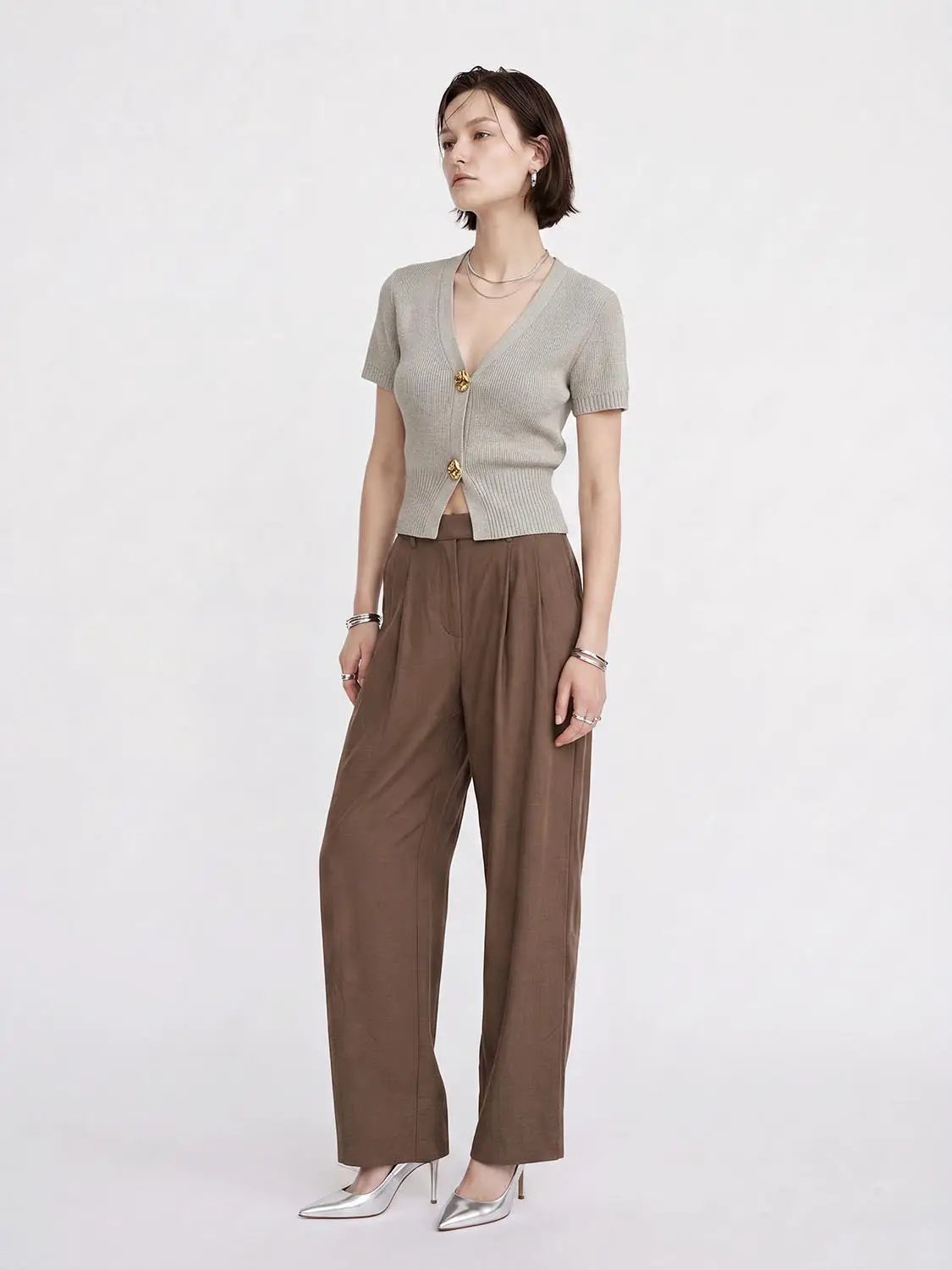 Short Sleeve Knitted Cardigans