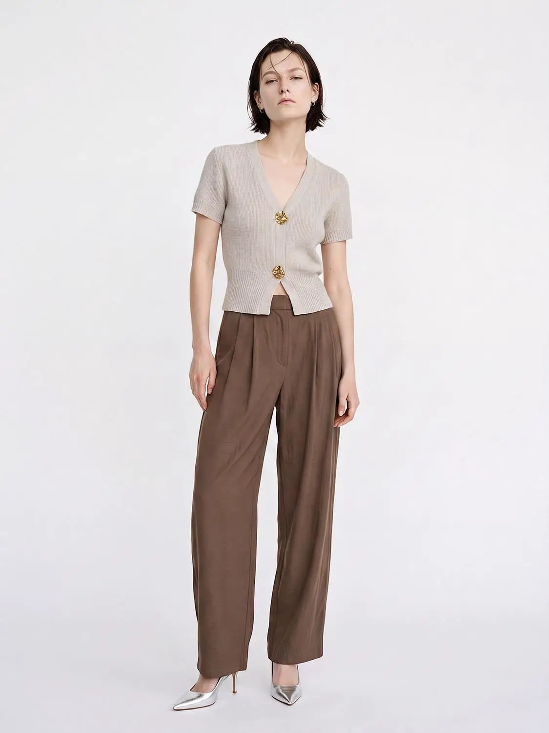 Short Sleeve Knitted Cardigans
