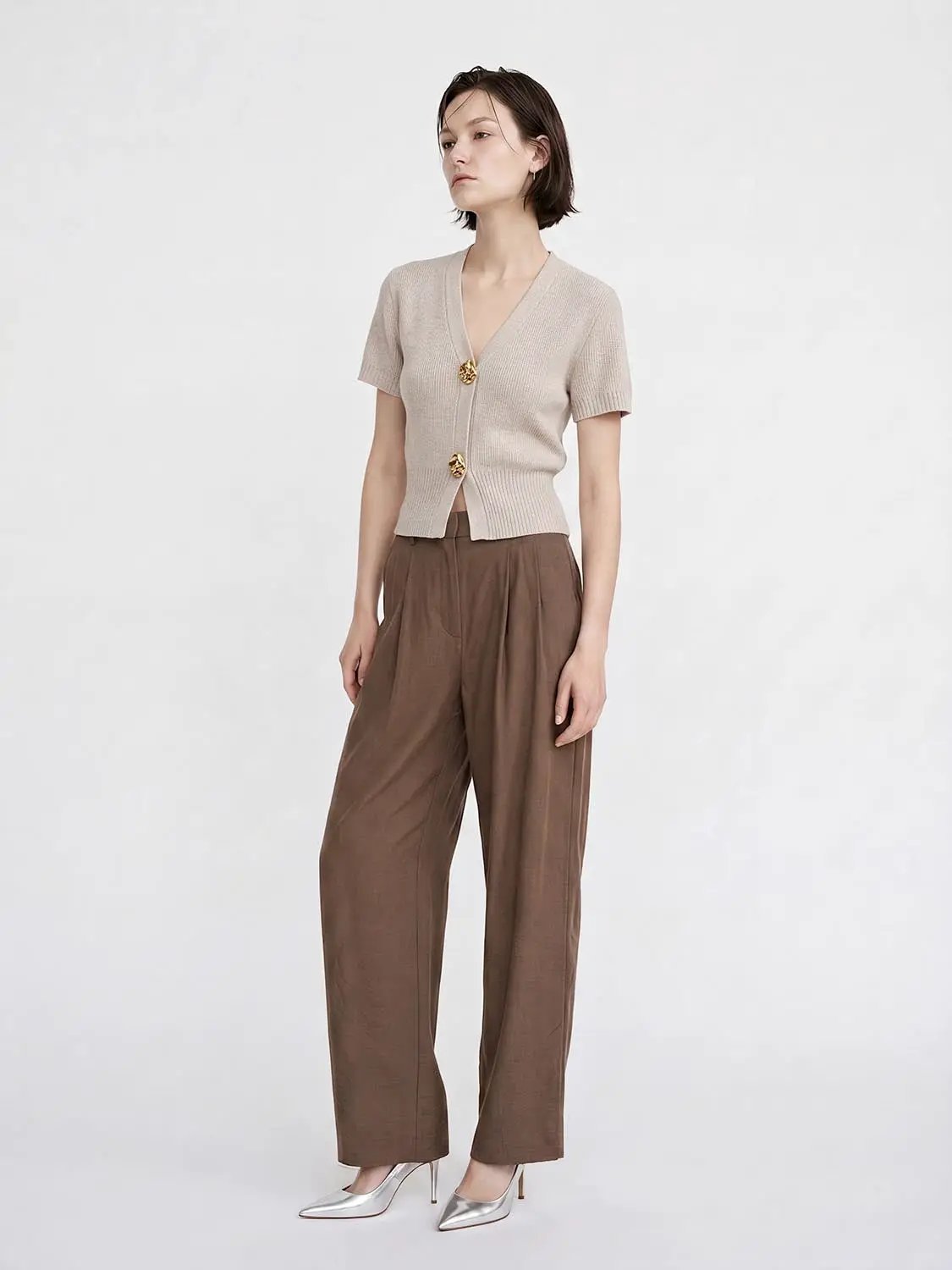Short Sleeve Knitted Cardigans