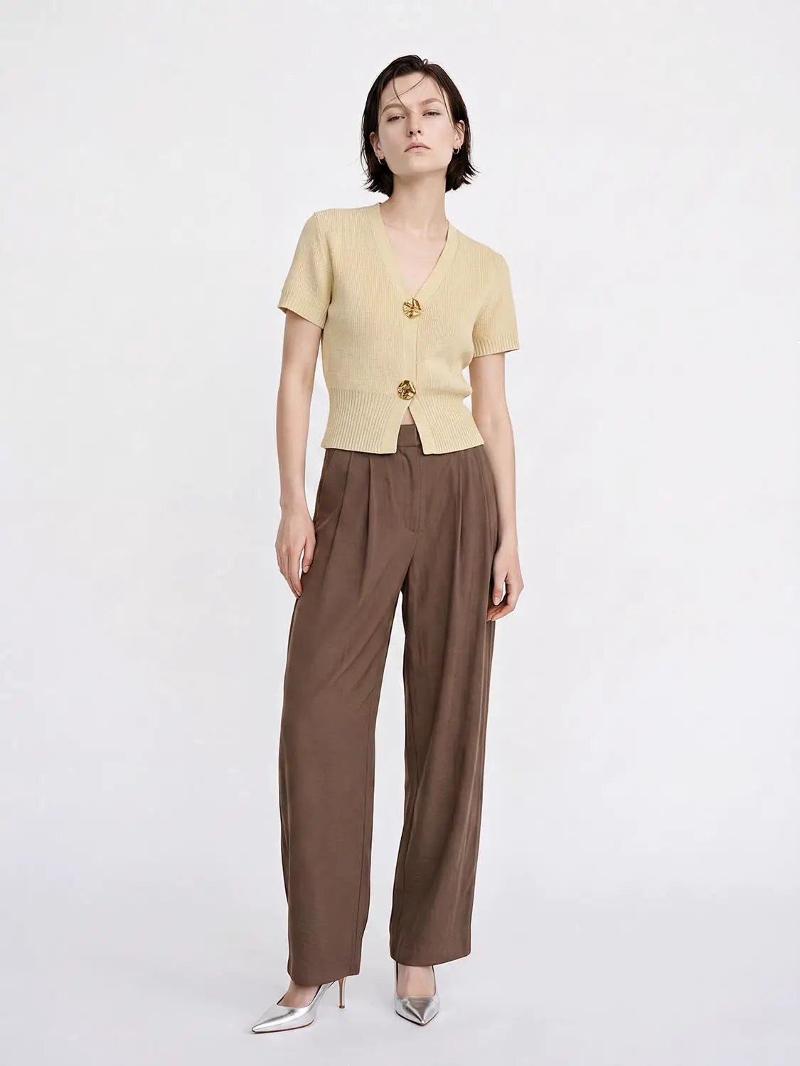 Short Sleeve Knitted Cardigans