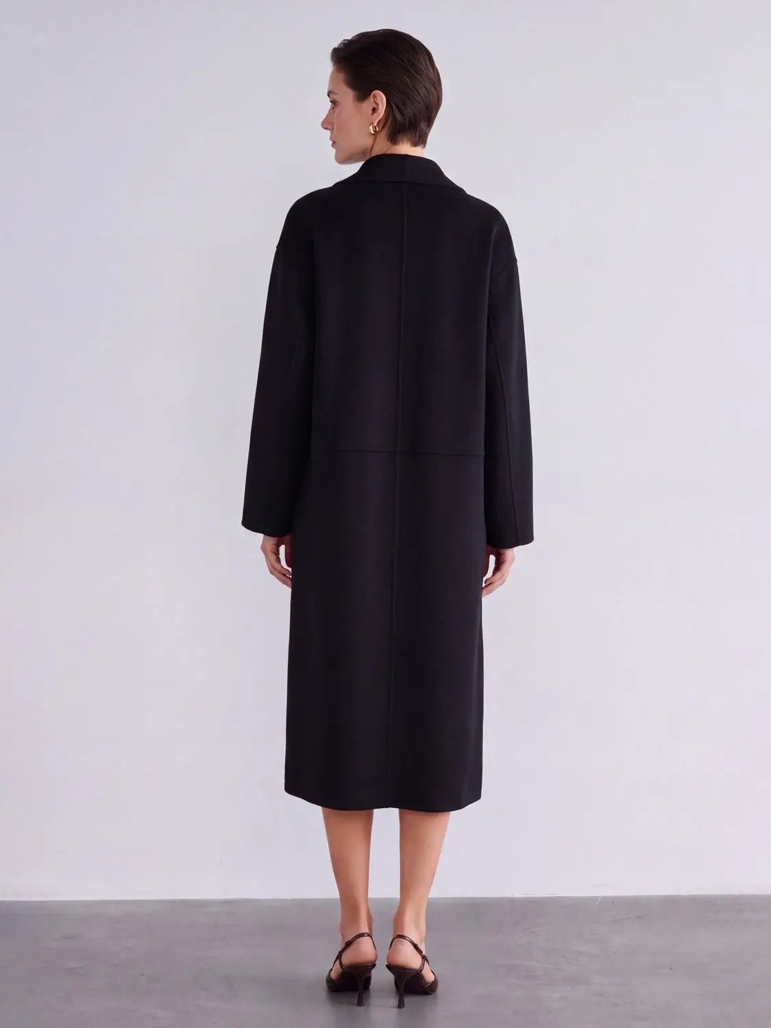 Oversize Wool Blend Coat