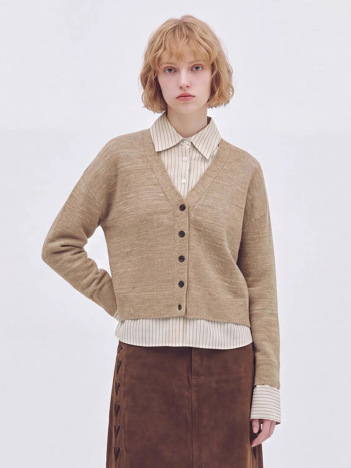2 In 1 Knitted Cardigans