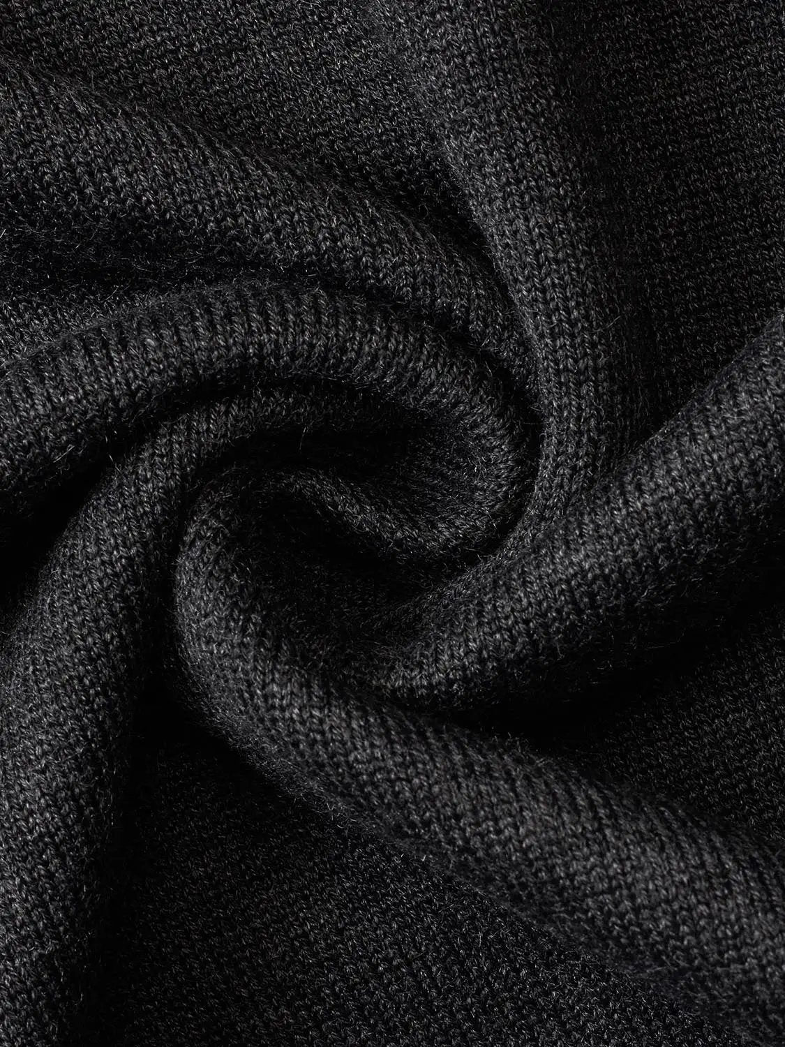 Textured Ribbed Mock Neck Long Sleeve Sweater