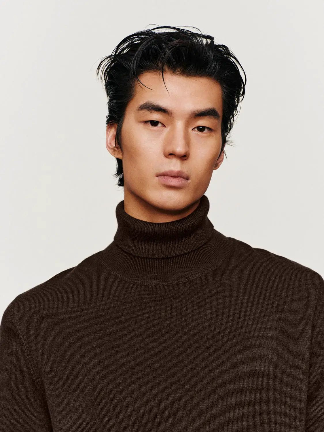 Textured Ribbed Mock Neck Long Sleeve Sweater