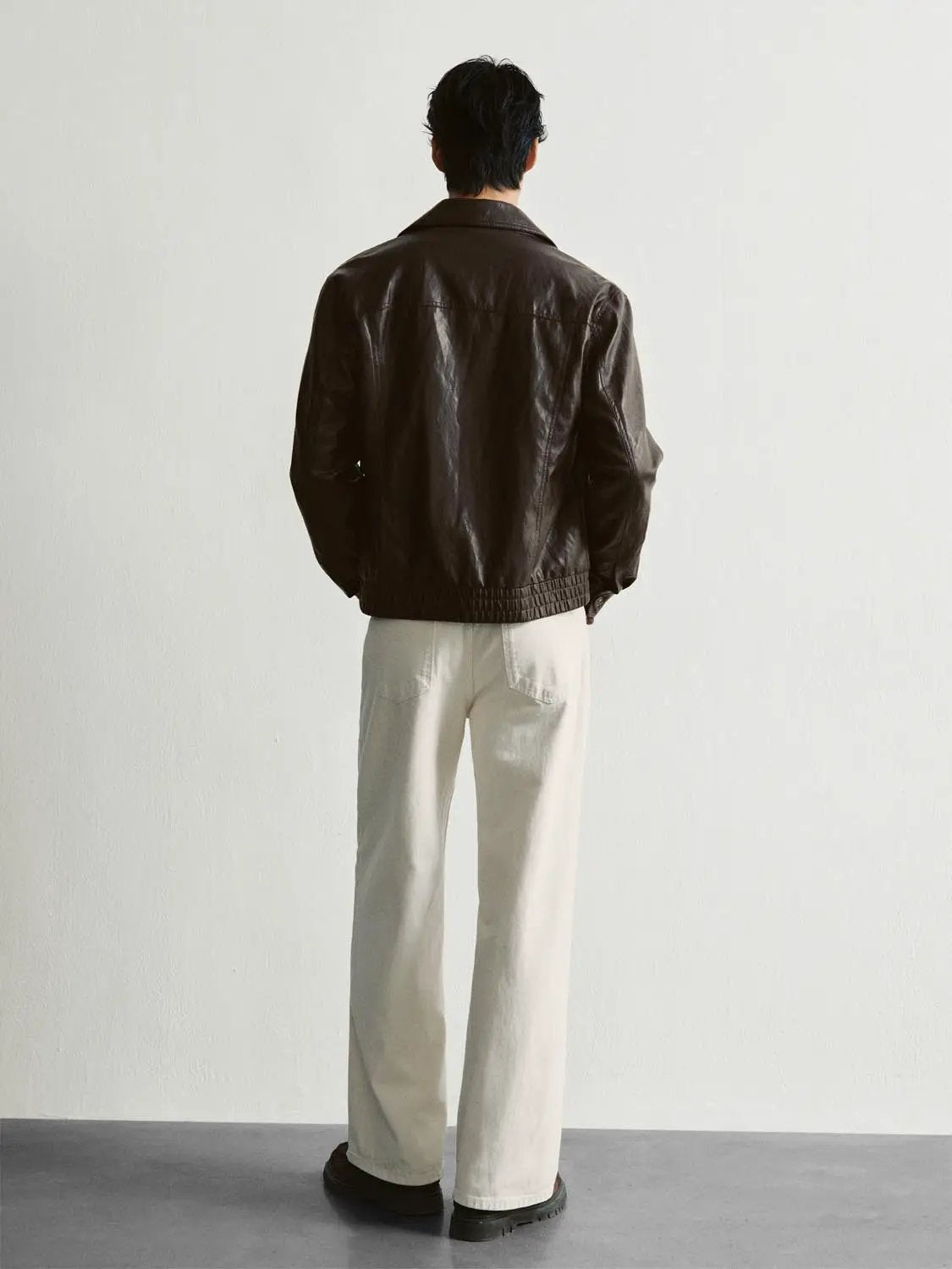 Patch Pocket Regular Shirt Collar Long Sleeve Jacket
