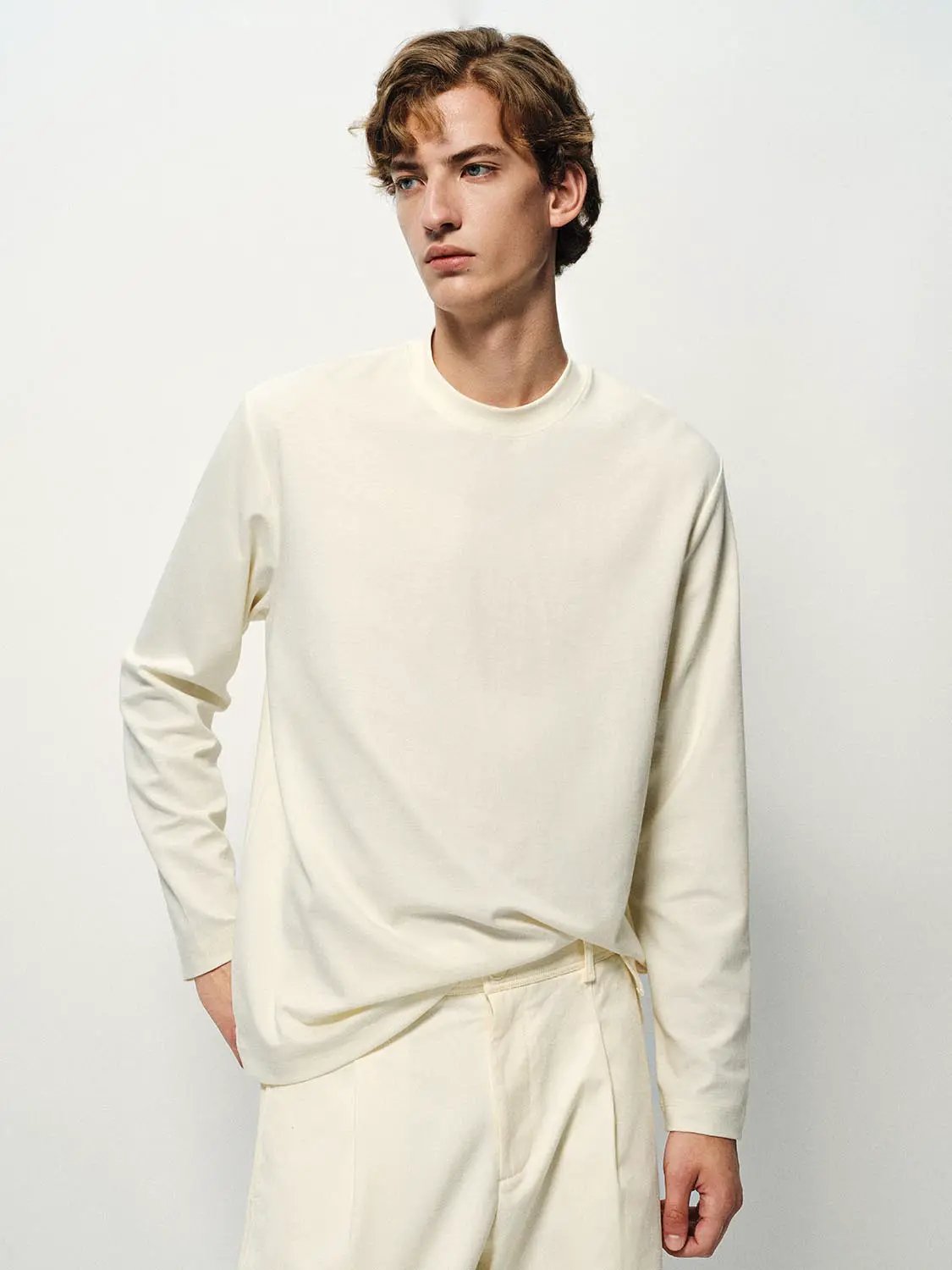 Thin Regular Fit Crew Neck Long Sleeve T-Shirt
