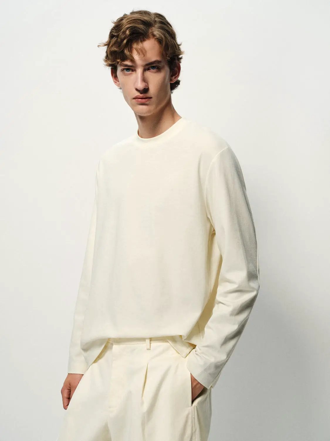 Thin Regular Fit Crew Neck Long Sleeve T-Shirt