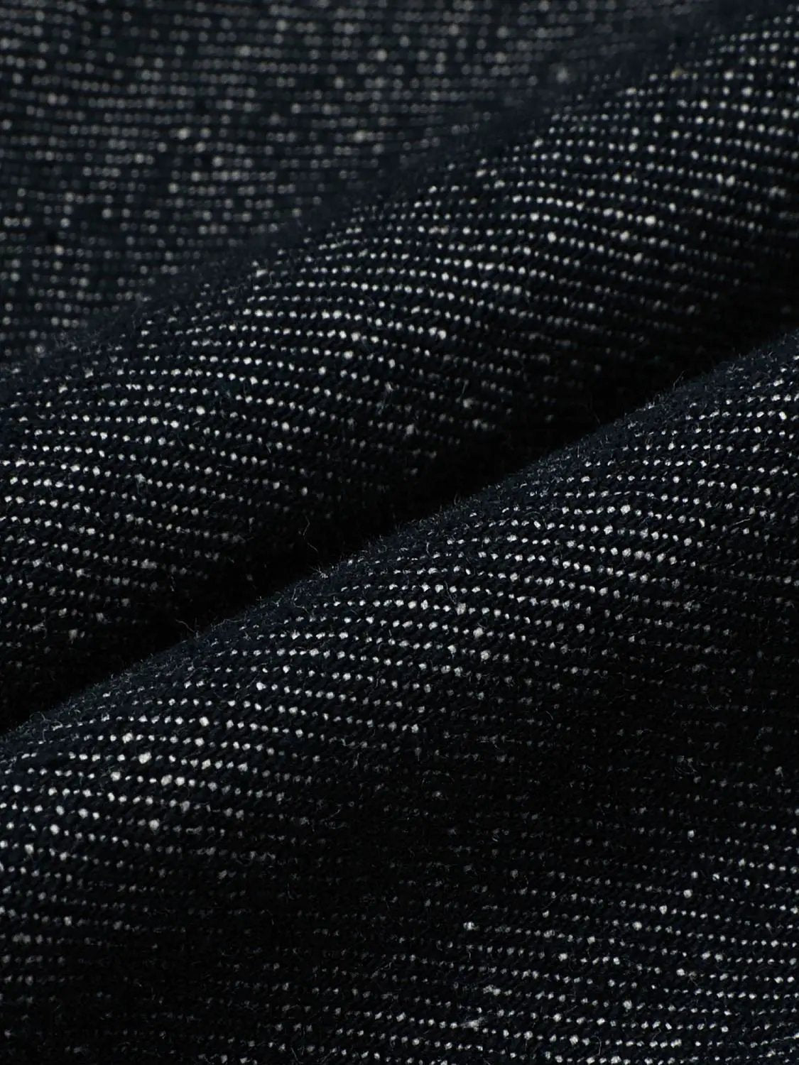 Charcoal Cropped Boxy Zip-Front Long Sleeve Denim Jacket