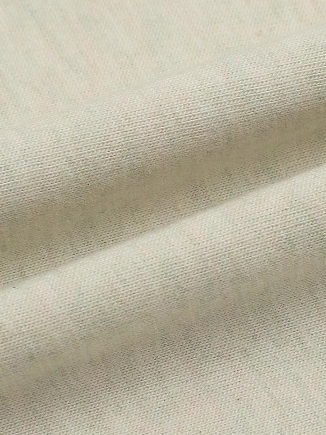 Oversized Crew Neck Cotton Embroidered Hem T-shirt