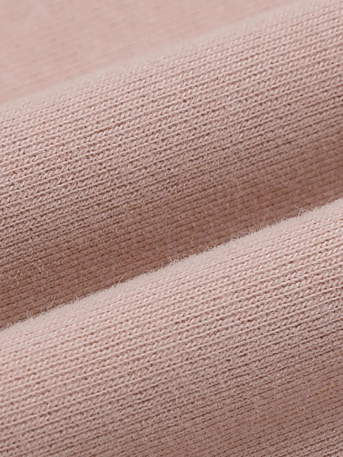 Pastel Pink Embroidered Dog Outline Cotton T-shirt