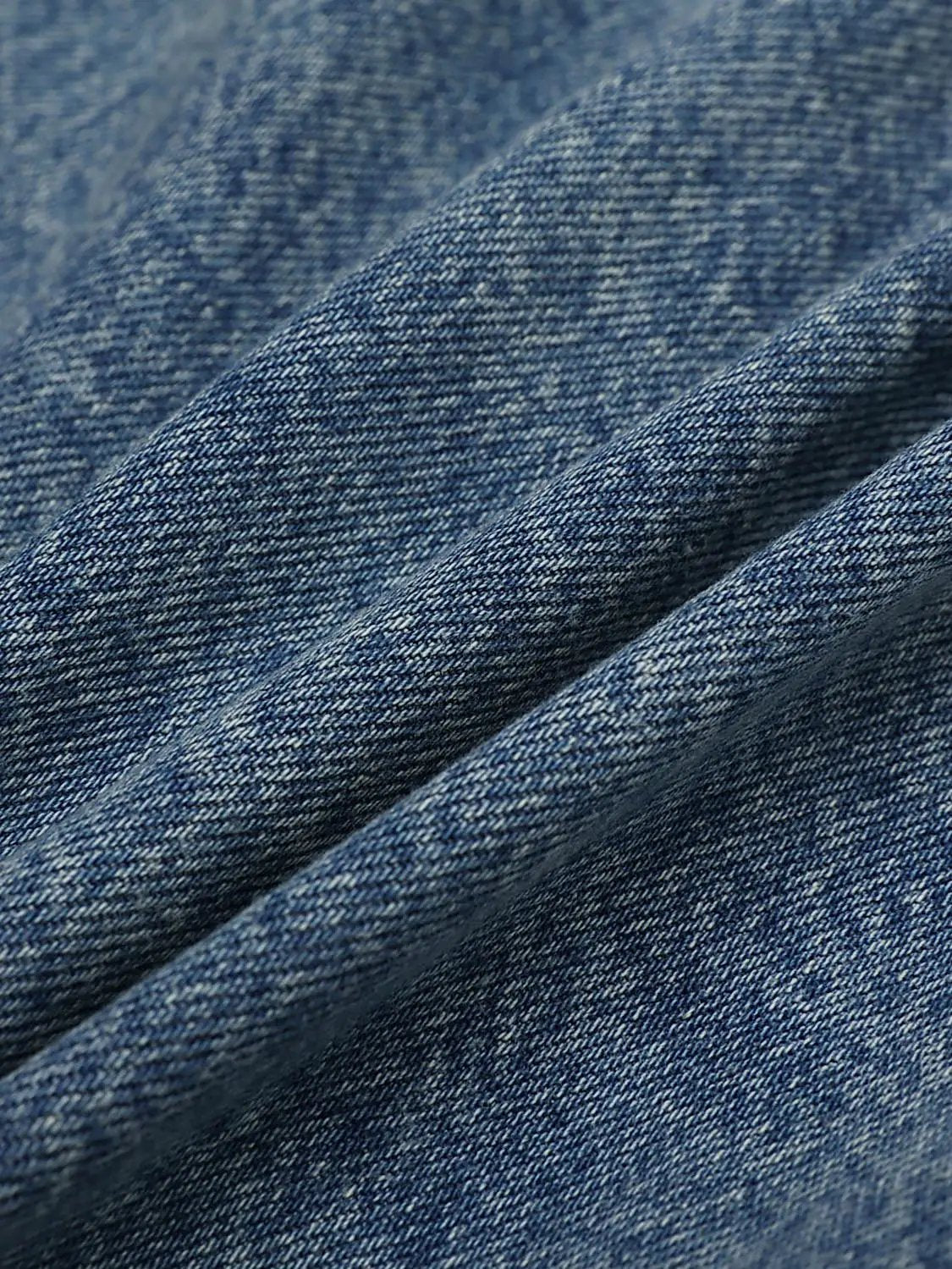 Wrap Tie Waist Textured Oversized Denim Jacket