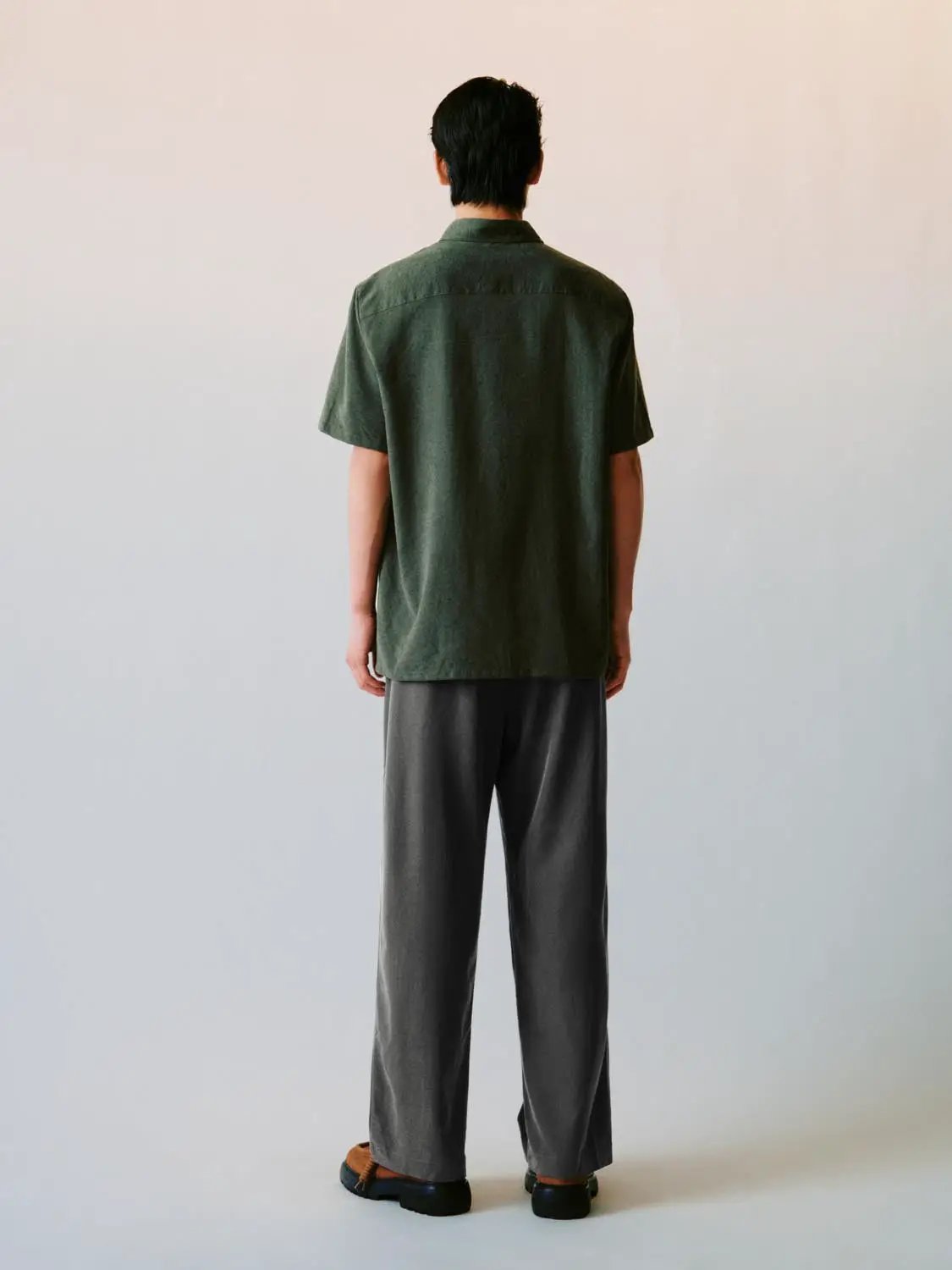 Cardigan Style Button-front Short Sleeve Shirt