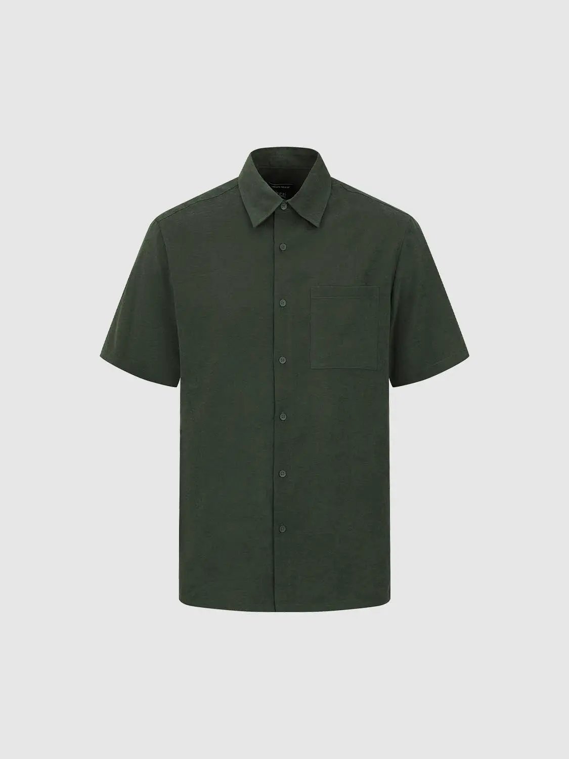 Cardigan Style Button-front Short Sleeve Shirt