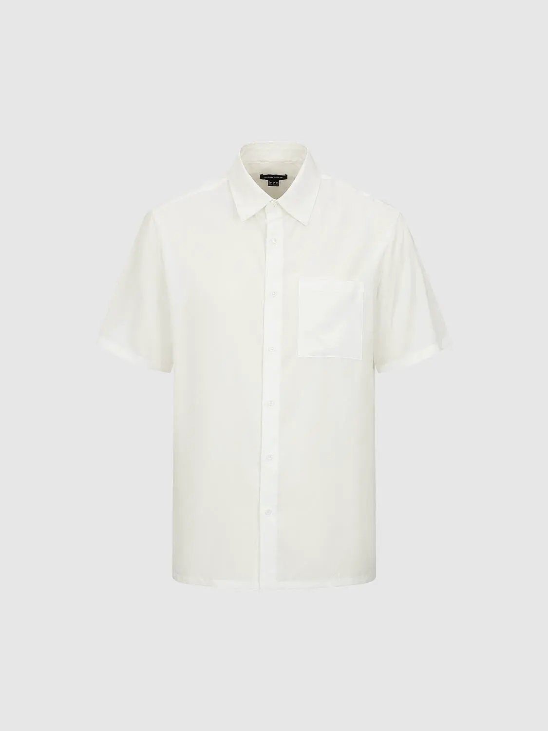 Cardigan Style Button-front Short Sleeve Shirt