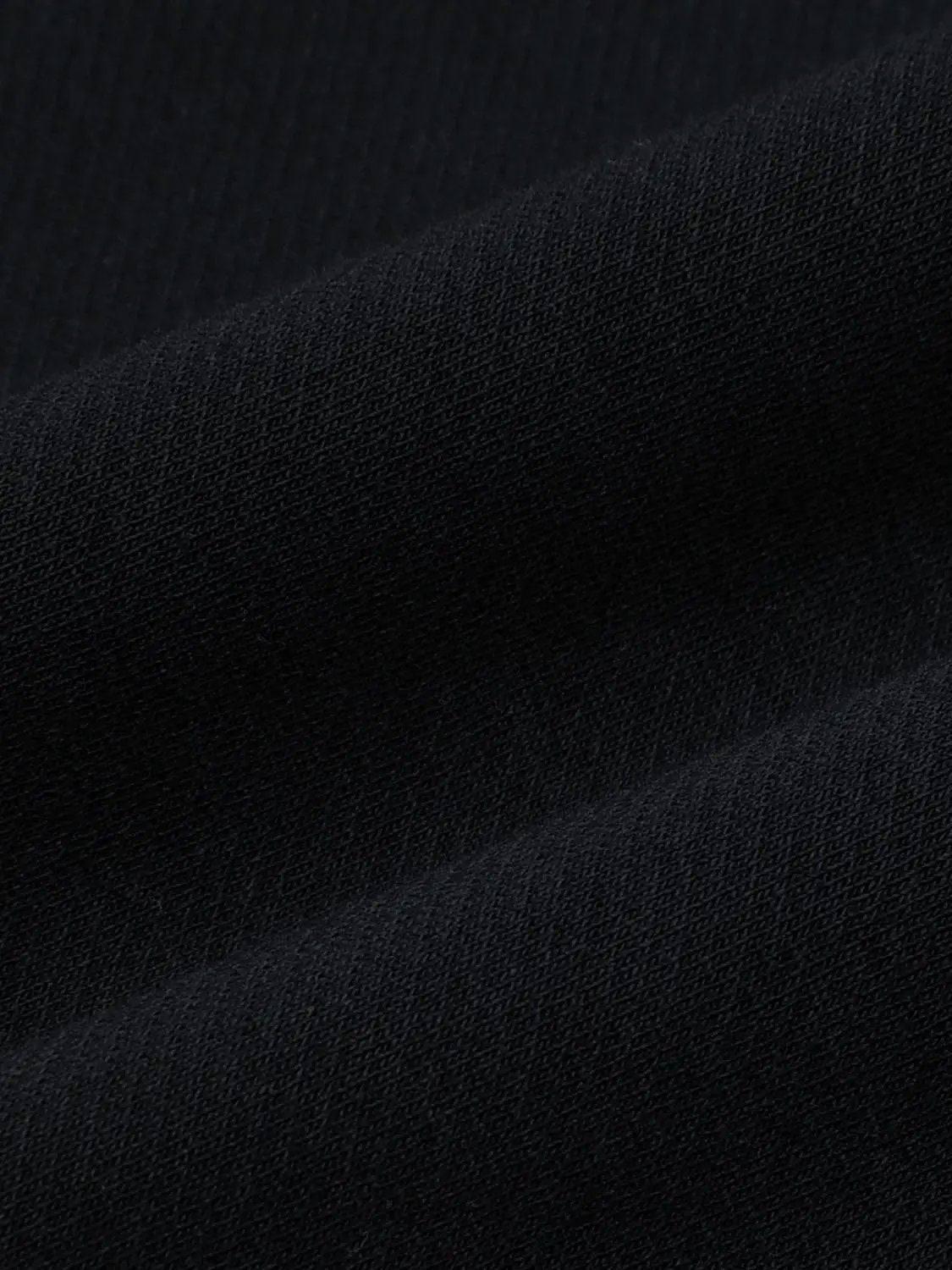Ribbed Long Sleeve Crew Neck Cotton Blend Sweatshirt