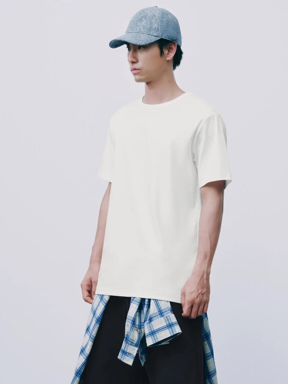 Regular Fit Crew Neck Short Sleeve Basic Tee