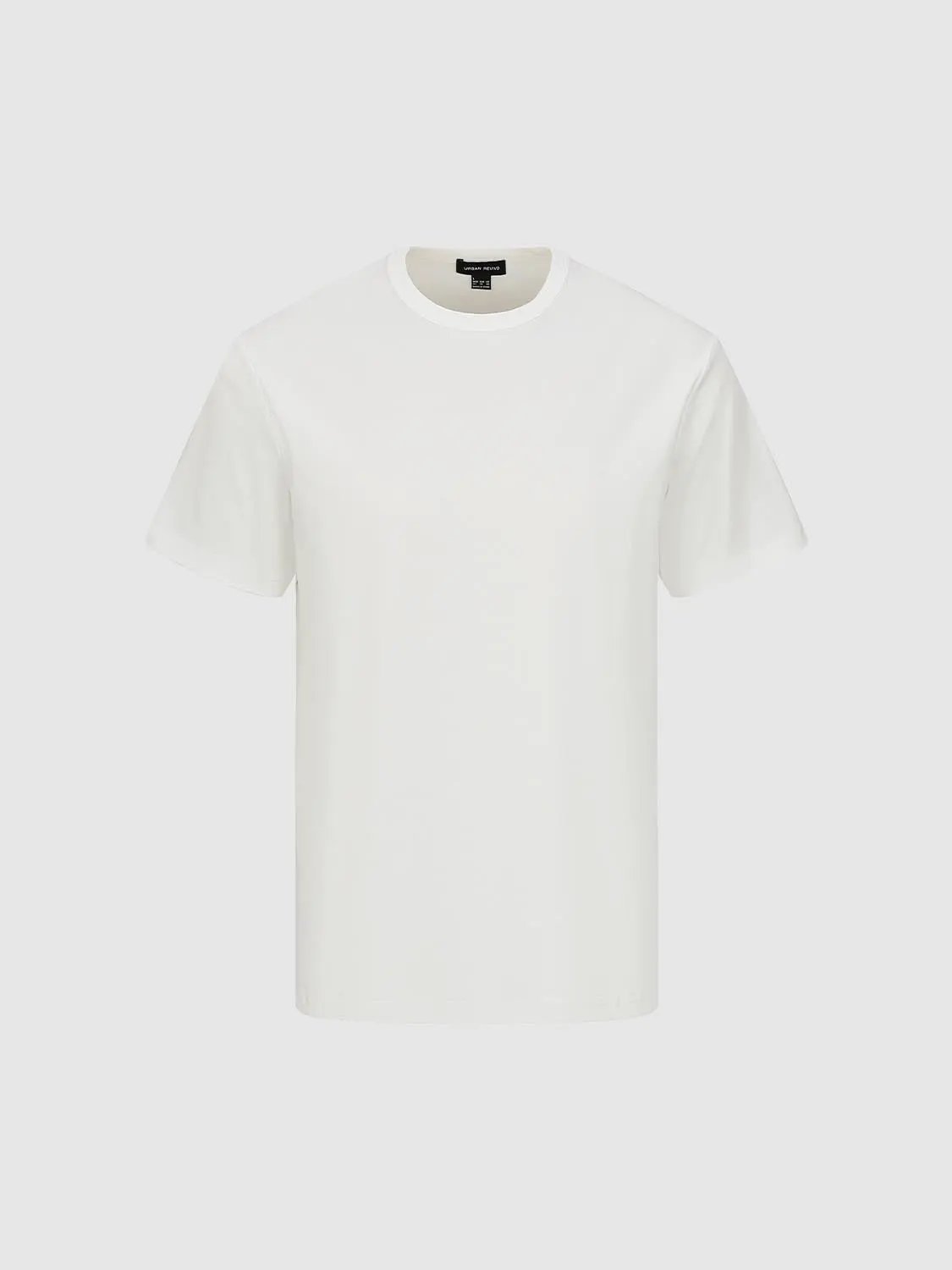 Regular Fit Crew Neck Short Sleeve Basic Tee