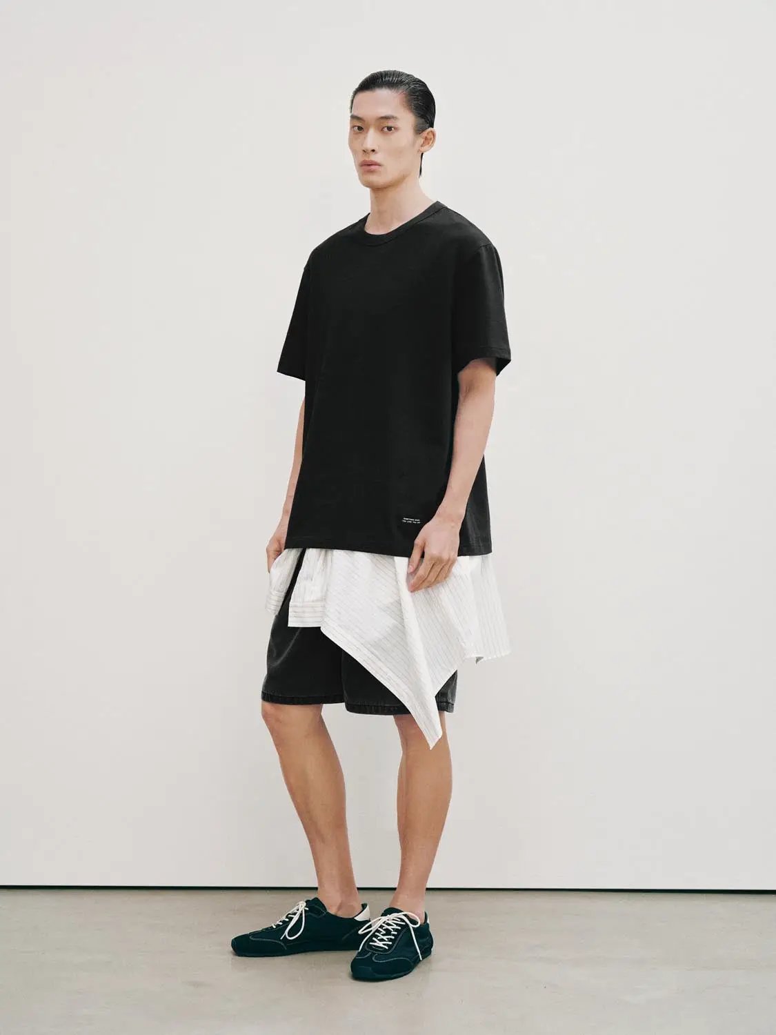 Oversized Crew Neck Short Sleeve Cotton T-Shirt