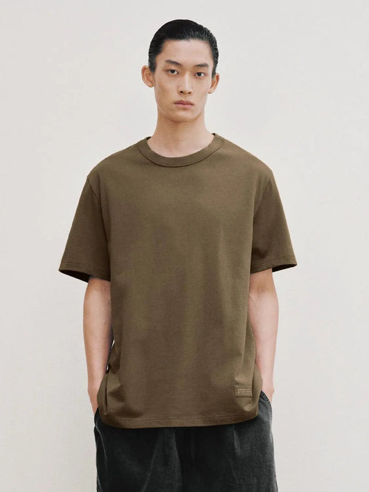 Oversized Crew Neck Short Sleeve Cotton T-Shirt