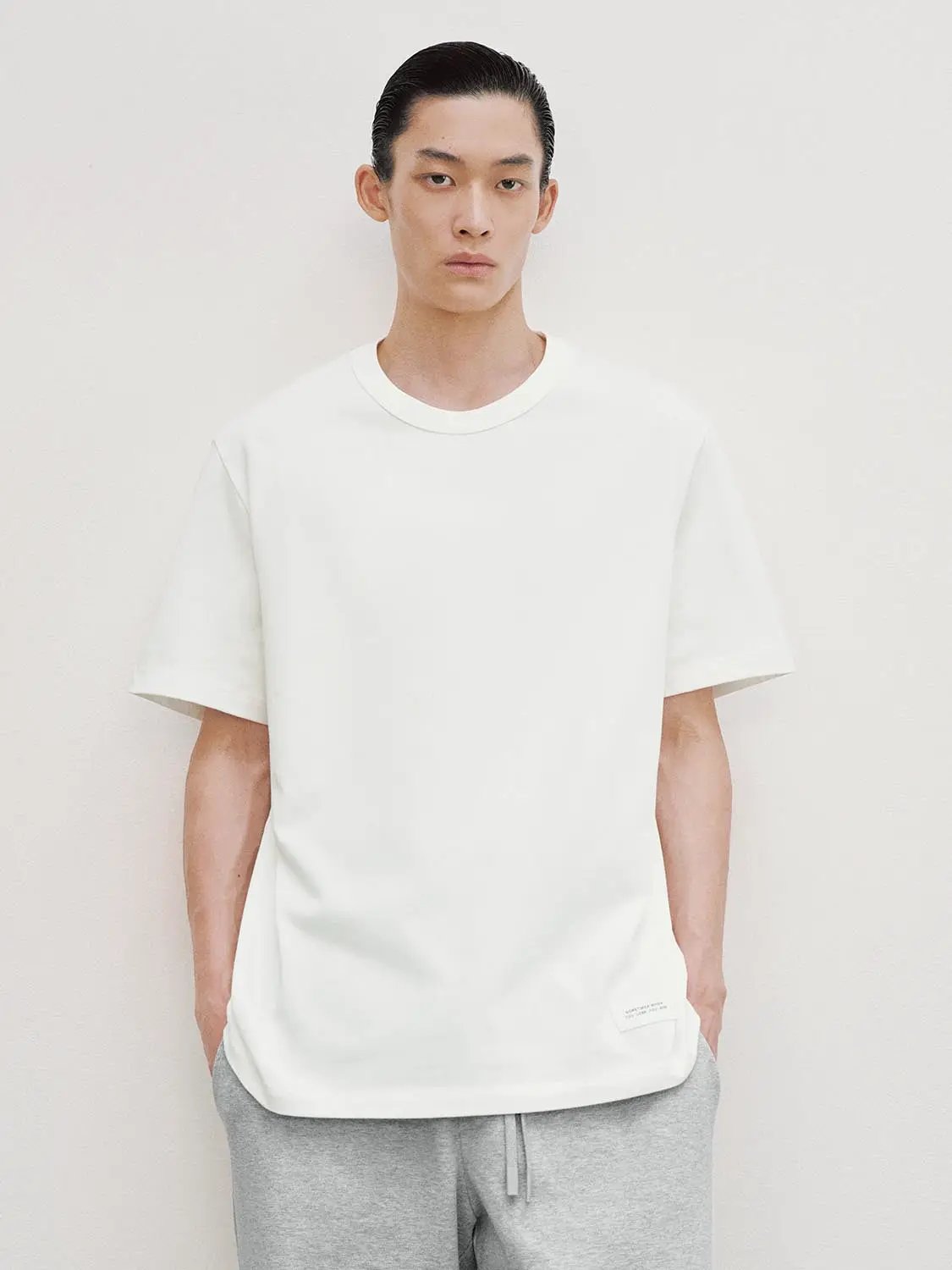 Oversized Crew Neck Short Sleeve Cotton T-Shirt