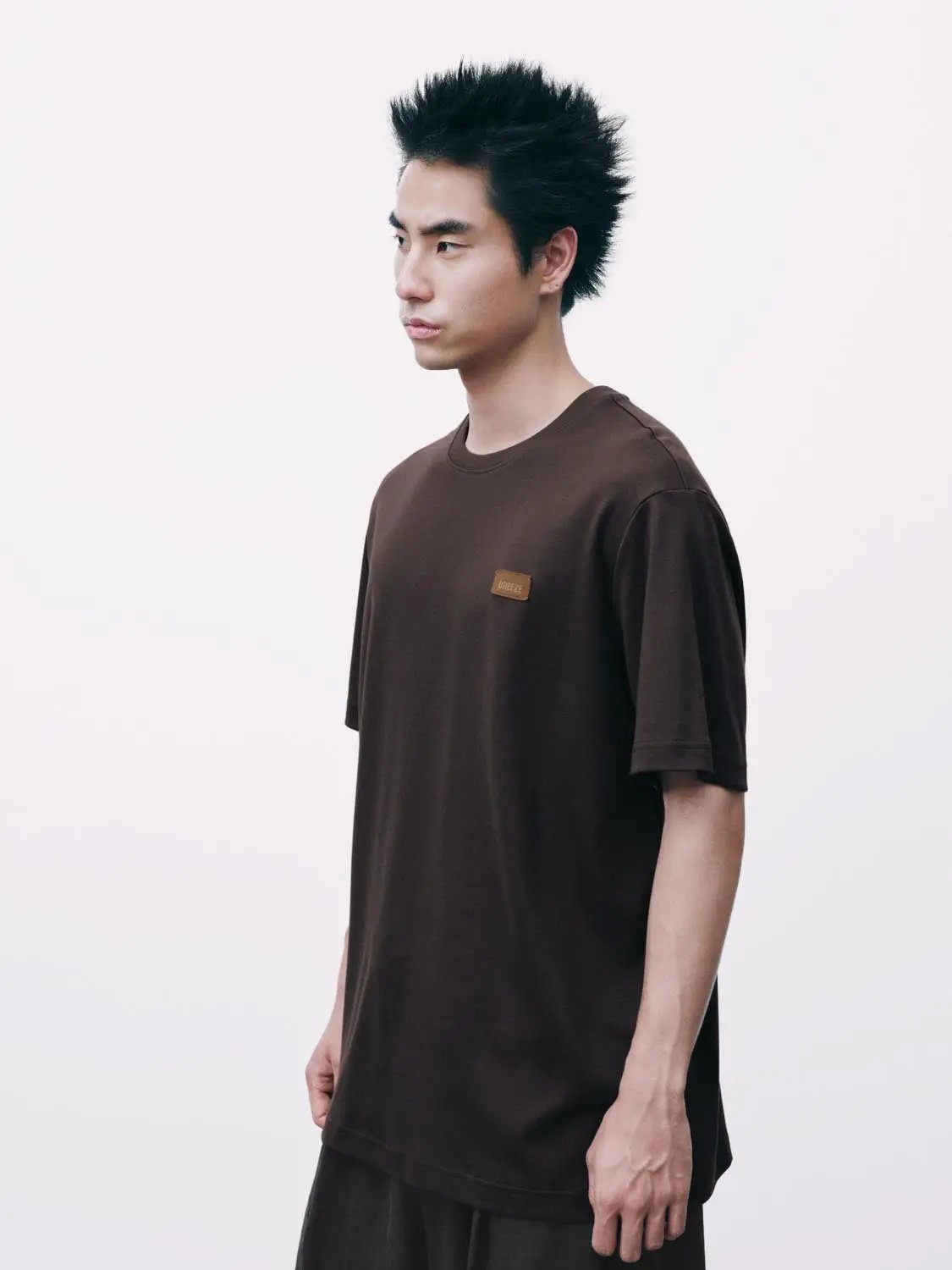 Oversized Crew Neck Short Sleeve Cotton T-Shirt