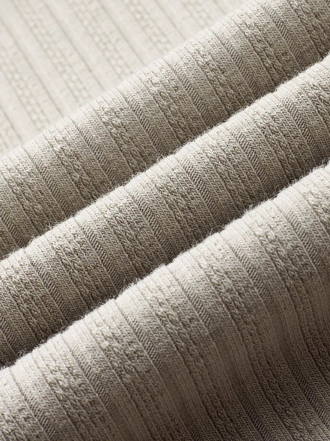 Ribbed Cotton Modal Polo Shirt