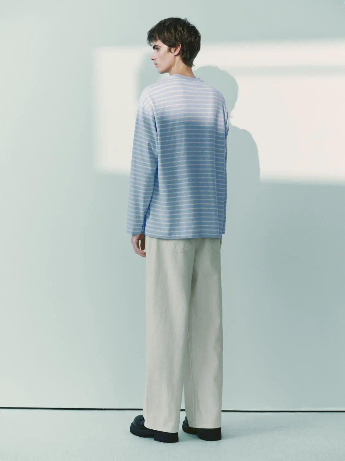 Regular Striped Long Sleeve Crew Neck T-Shirt