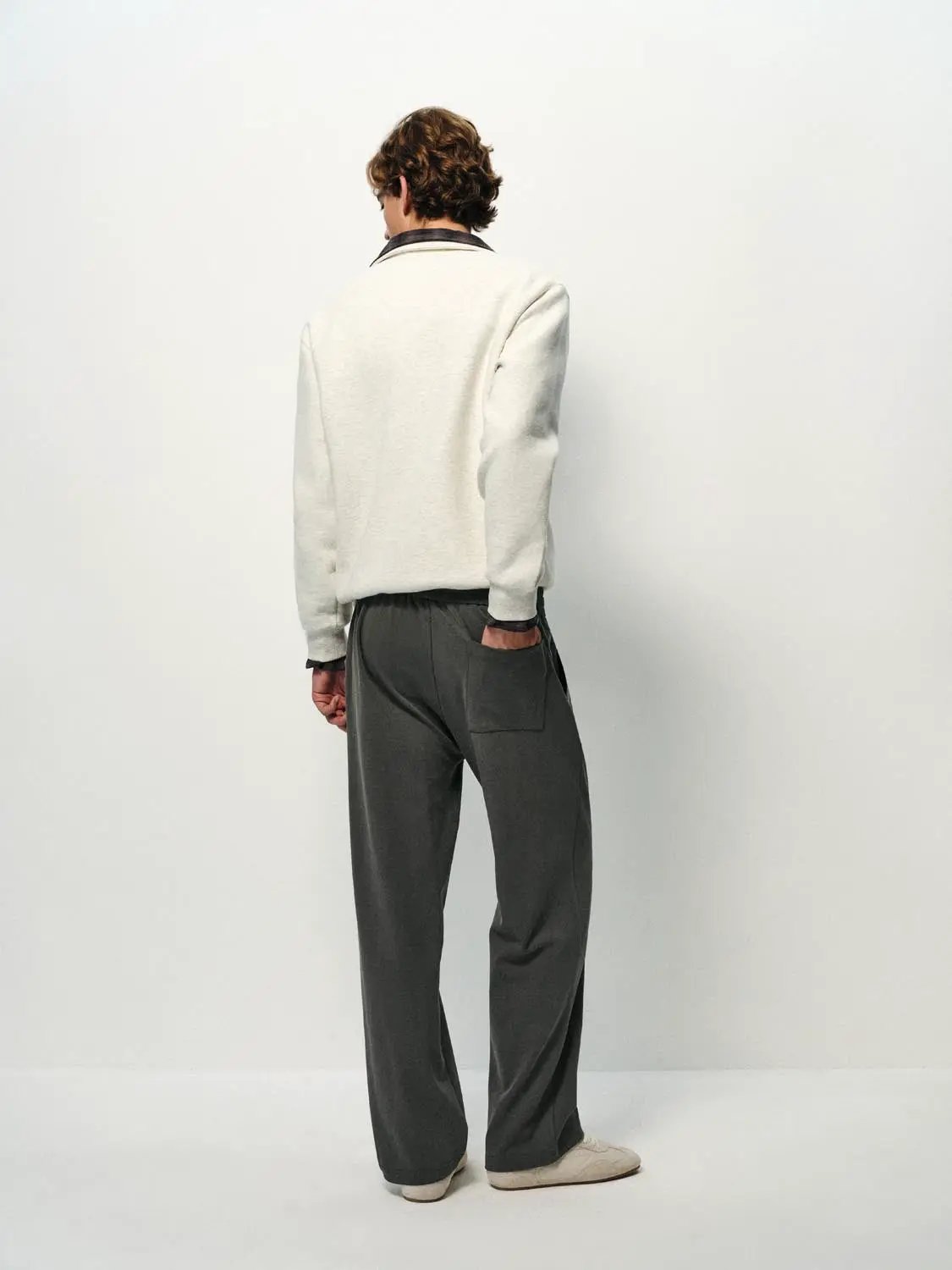 Half-Zip Collar Long Sleeve Sweatshirt