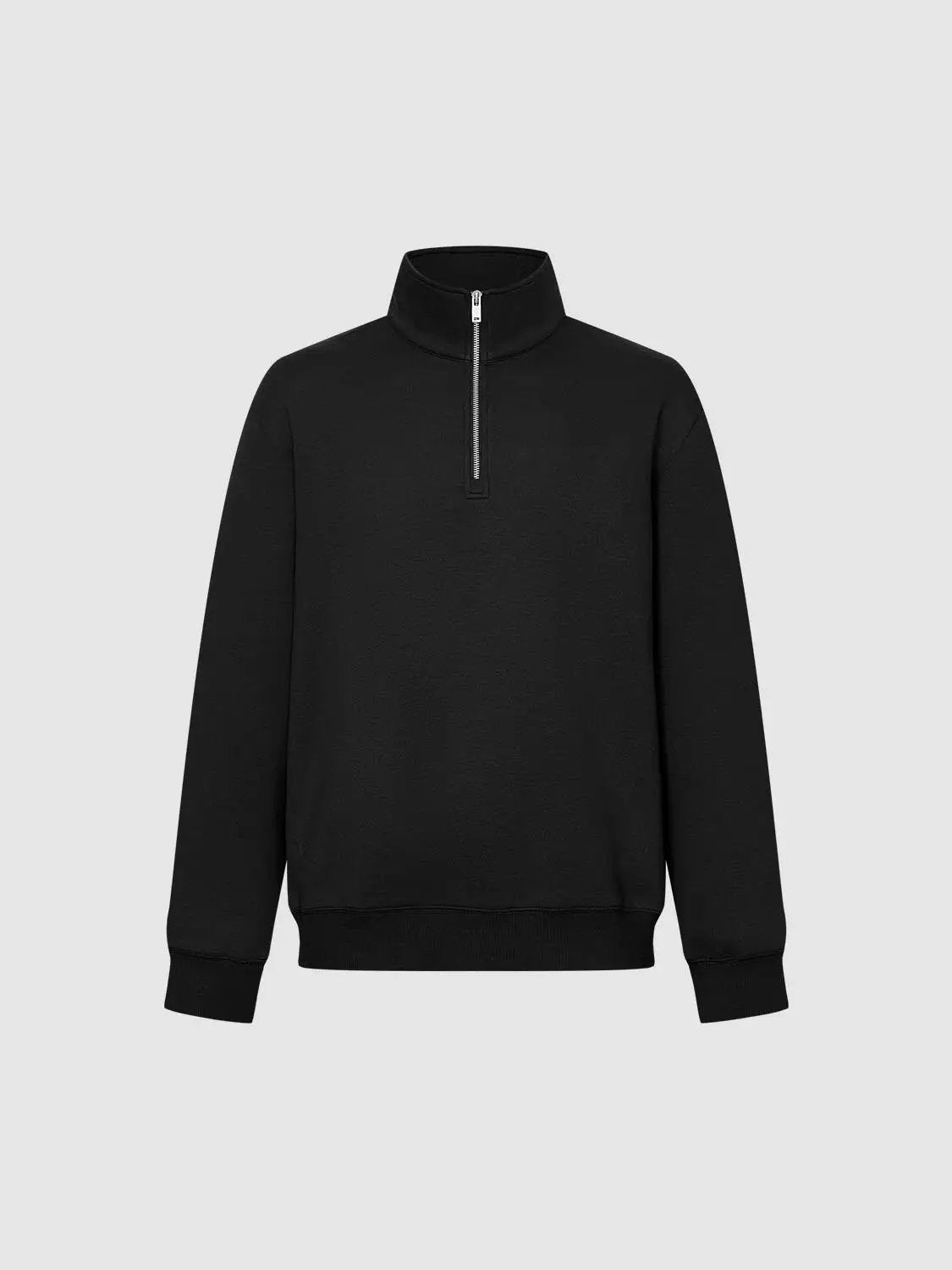 Half-Zip Collar Long Sleeve Sweatshirt