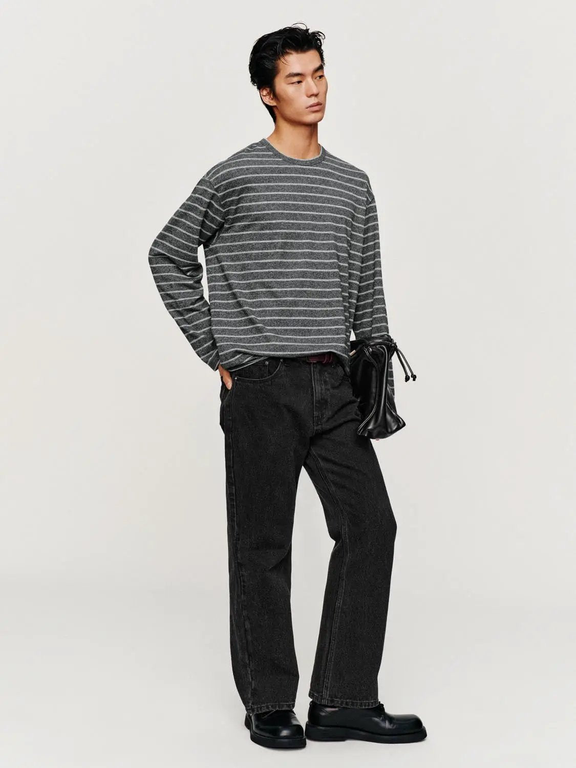 Striped Crew Neck Long Sleeve T-Shirt