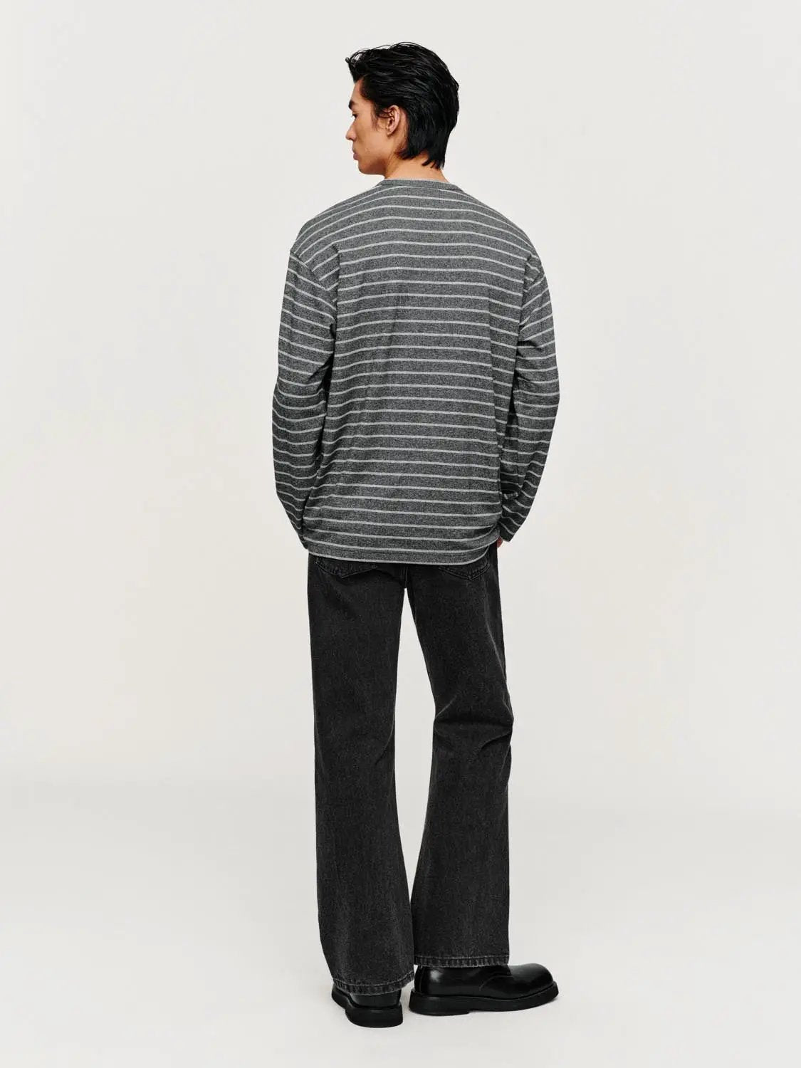 Striped Crew Neck Long Sleeve T-Shirt